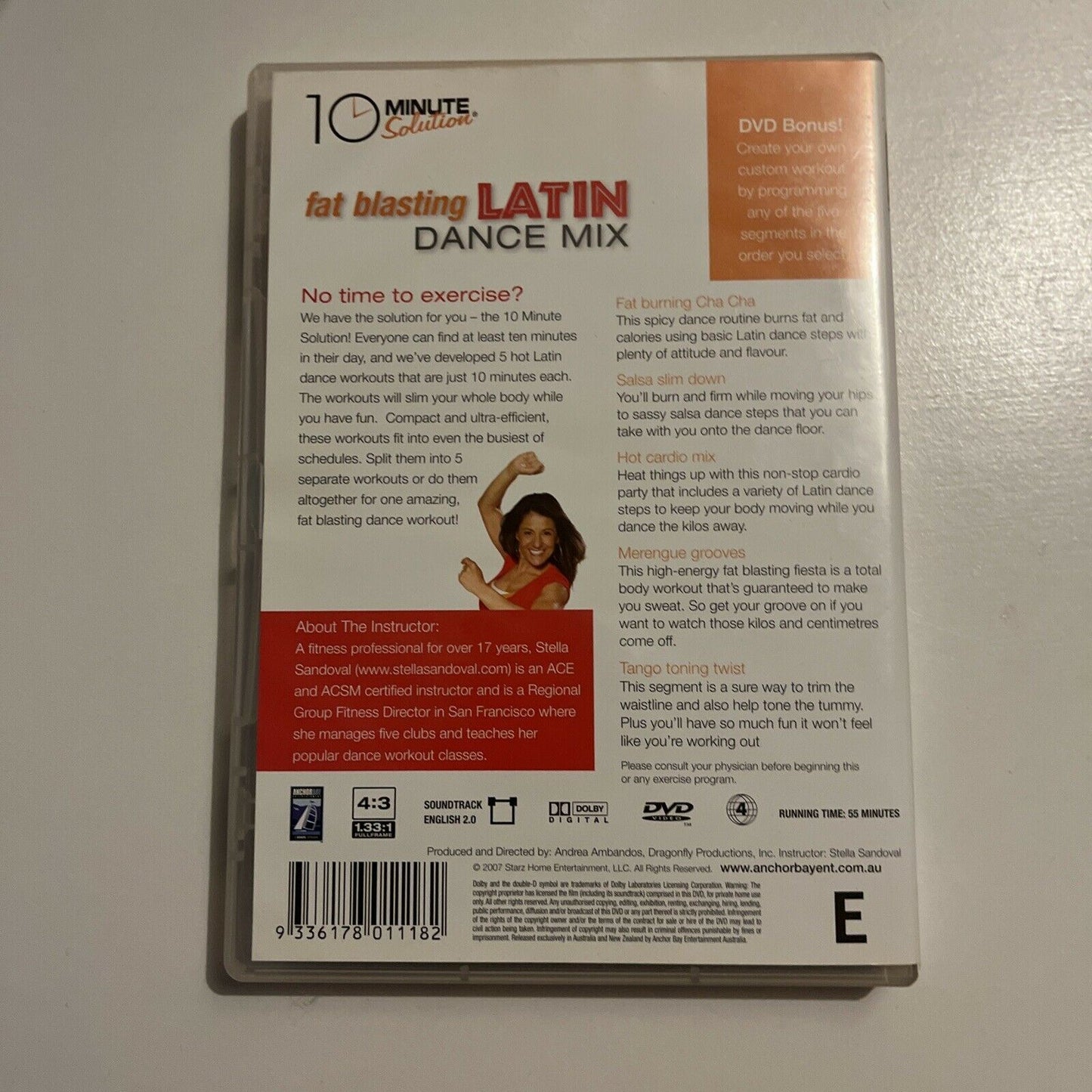 10 Minute Solution - Fat Blasting Latin Dance Mix! (DVD, 2008) Region 4