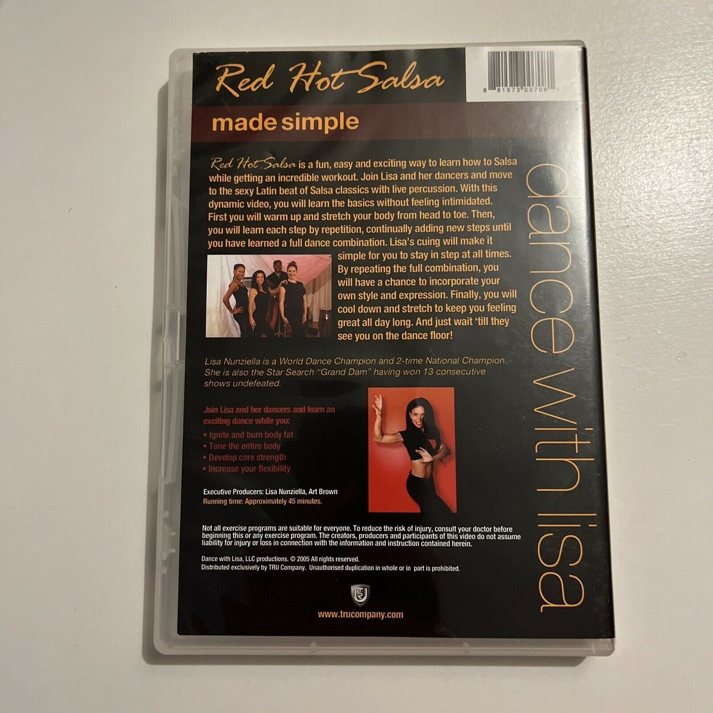 Dance With Lisa Made Simple - Red Hot Salsa (DVD, 2006) Lisa Nunziella