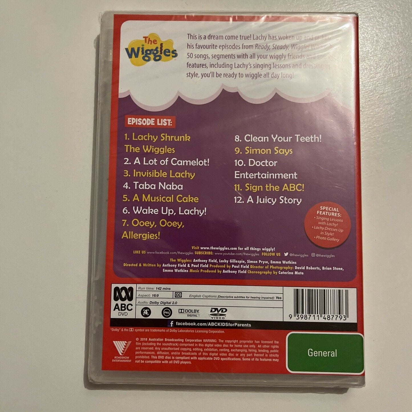 *New Sealed* The Wiggles - Wake Up Lachy! (DVD, 2018) Region 4