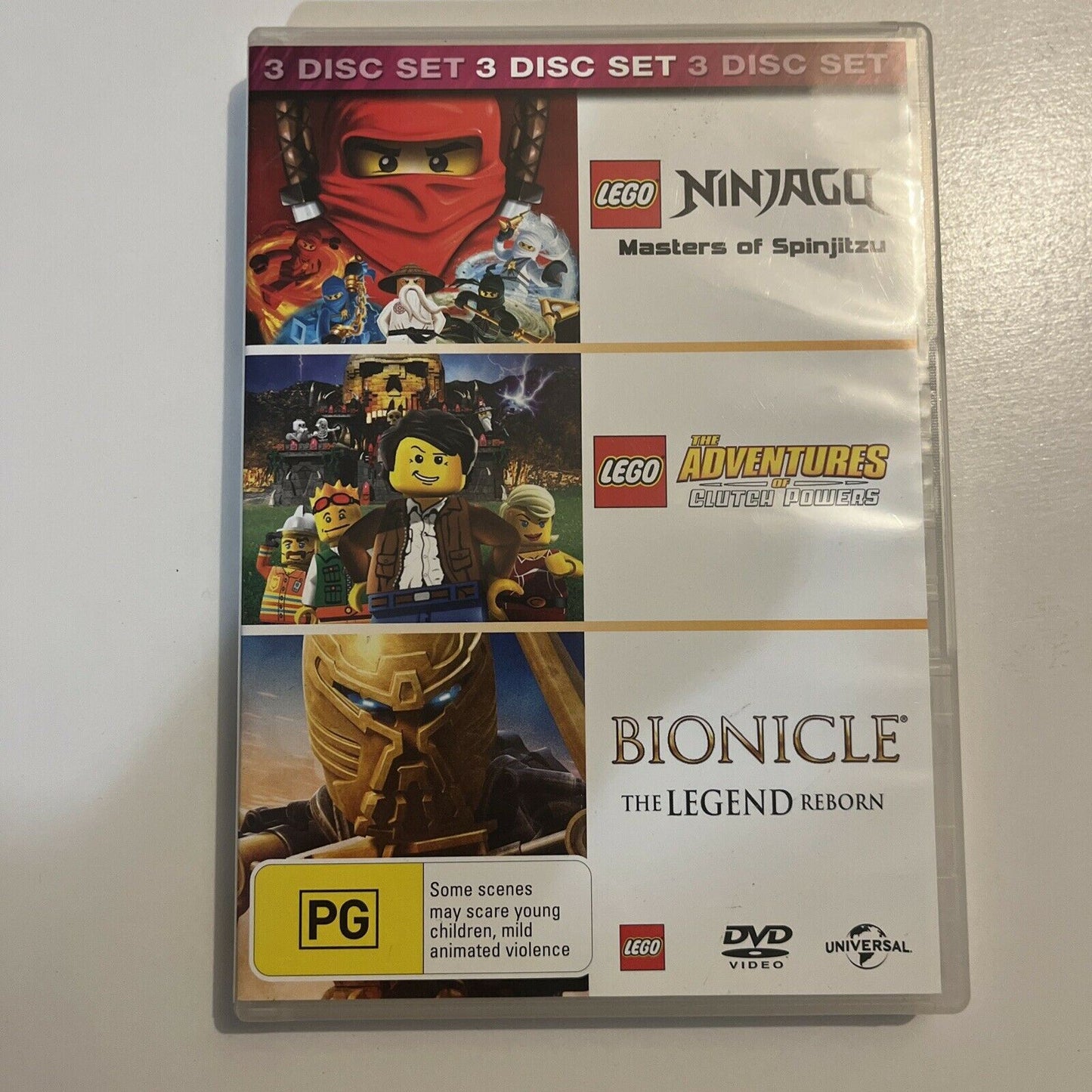 Lego: Ninjago / The Adventures Of Clutch Powers / Bionicle DVD Region 4&2