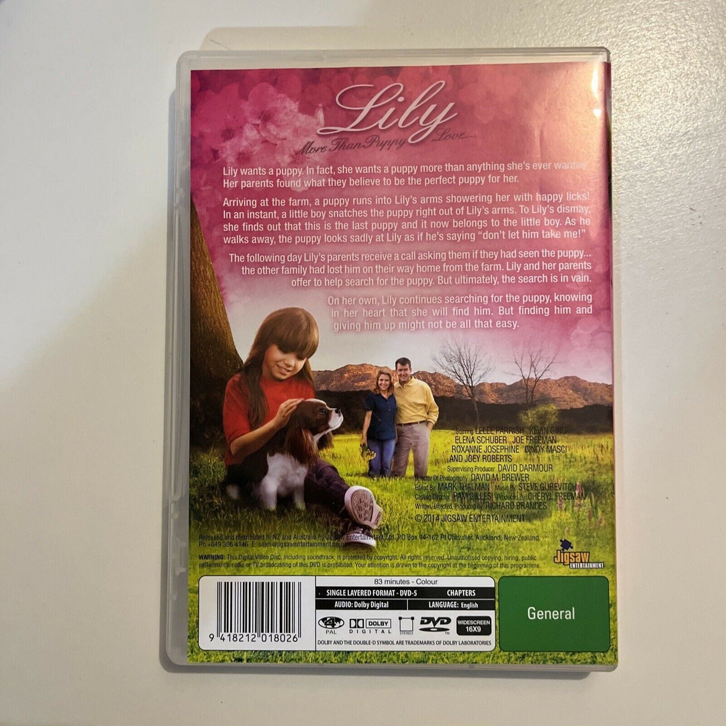 Lily - More Than Puppy Love (DVD, 2013) Kevin Ging, Roxanne Josephine. Region 4