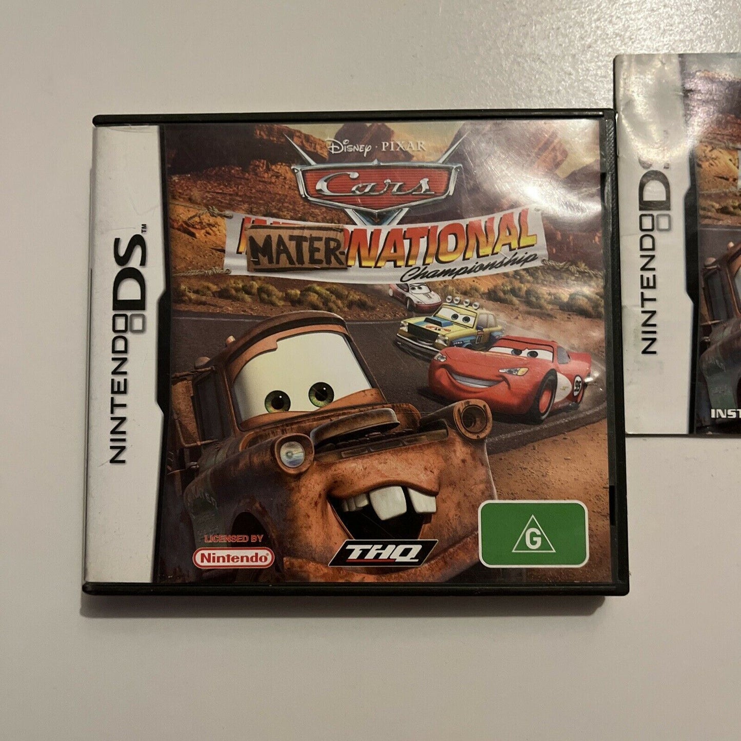 Cars Mater National Championship - Nintendo DS 2DS 3DS Game With Manual