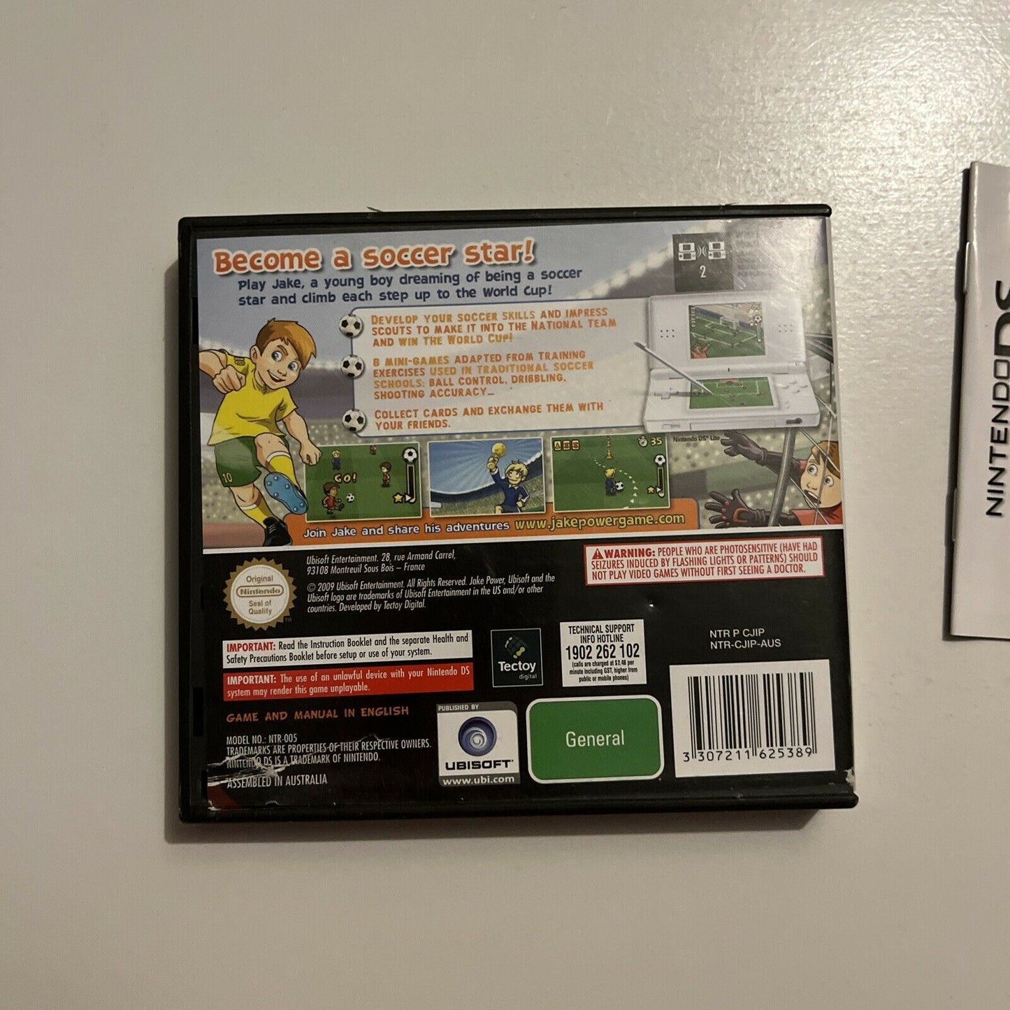 Jake Power Soccer Star NINTENDO DS Video Game  With Manual