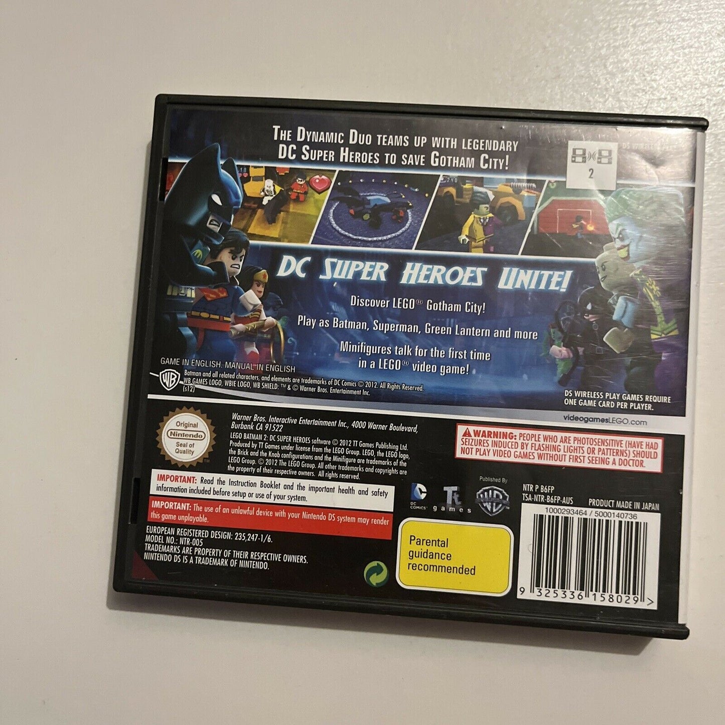 LEGO Batman 2: DC Super Heroes for Nintendo DS/2DS/3DS with Manual