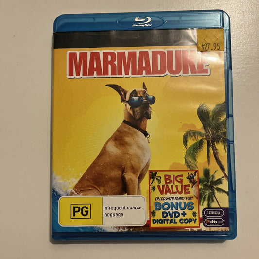 Marmaduke (Blu-ray, 2010) Owen Wilson, Steve Coogan. Region B