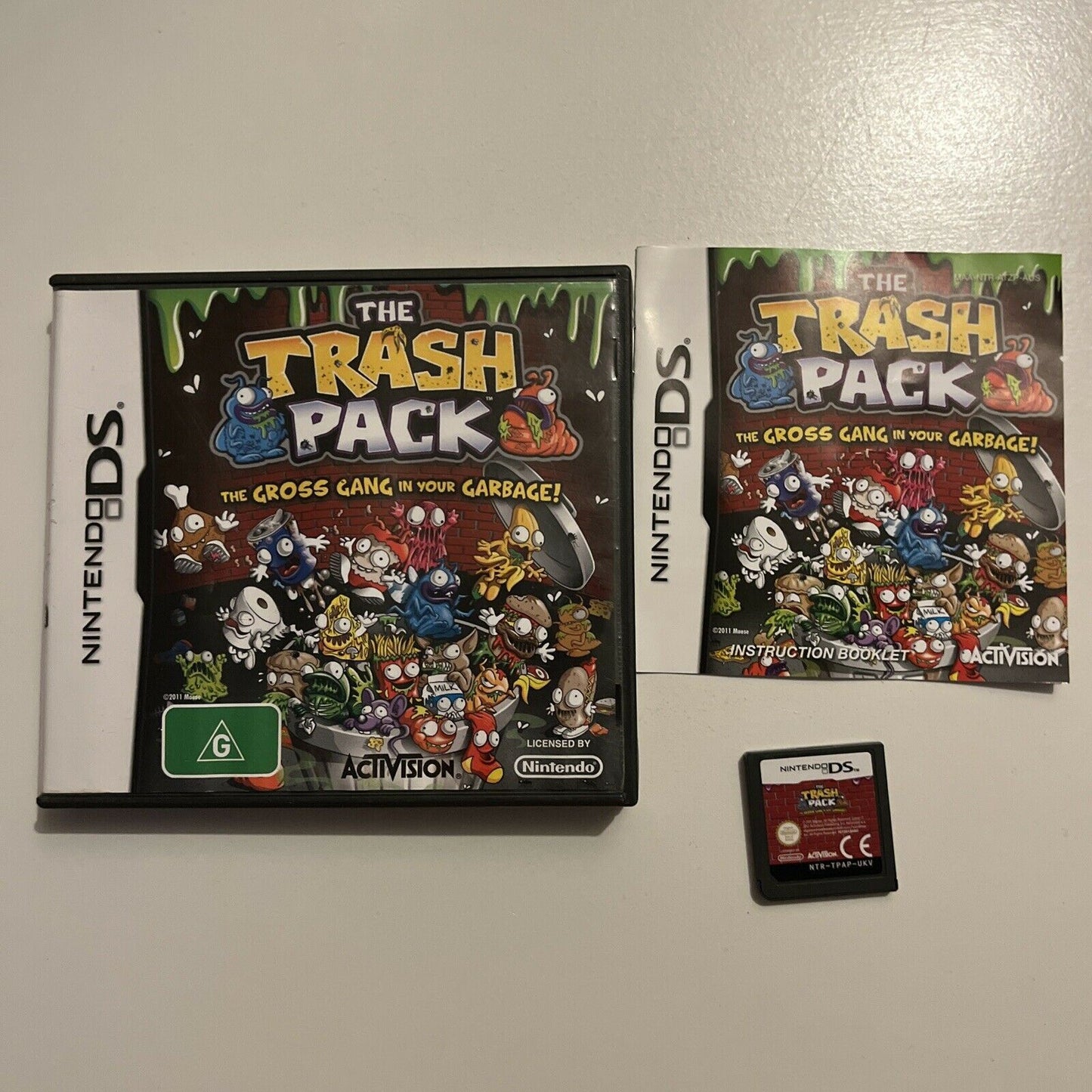 The Trash Pack - The Gross Gang In Your Garbage - Nintendo DS Manual