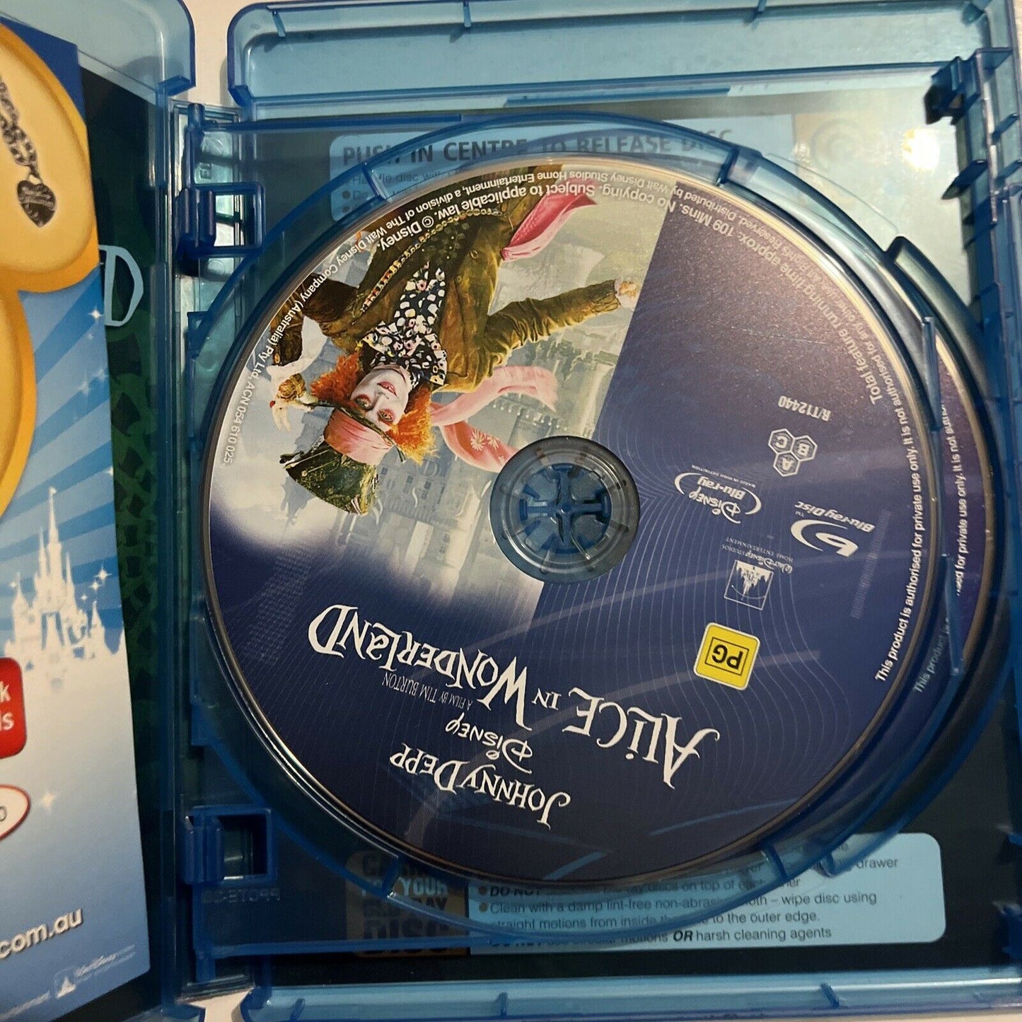 Alice In Wonderland 3D (Blu-ray 3D, 2011, 2-Disc Set) All Regions