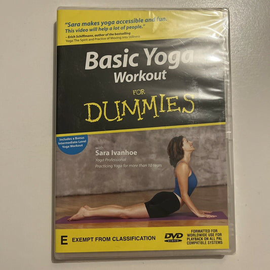 *New Sealed* Basic Yoga Workout For Dummies (DVD, 2002) All Regions