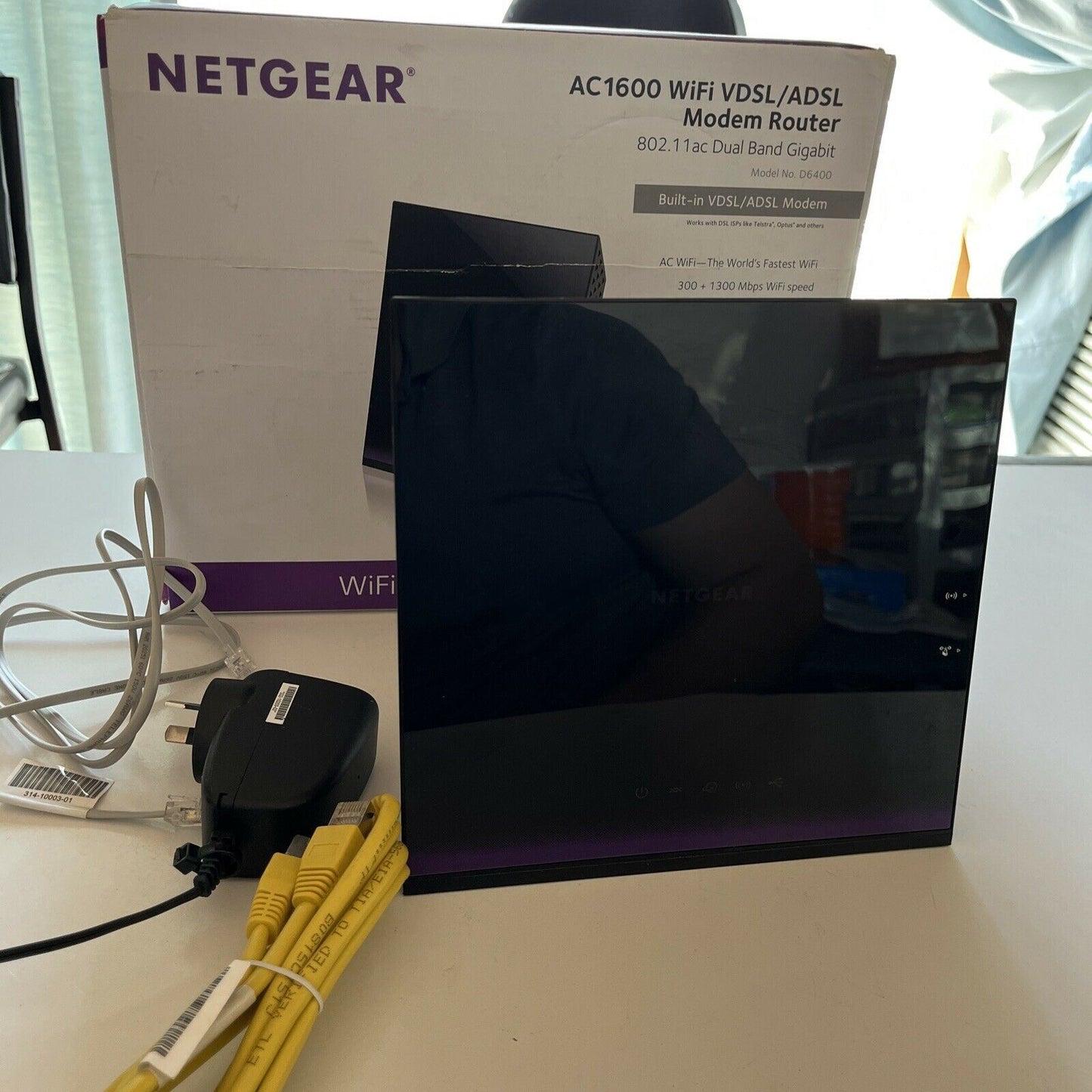 Netgear D6400 AC1600 Dual-Band Wireless VDSL/ADSL Modem Router
