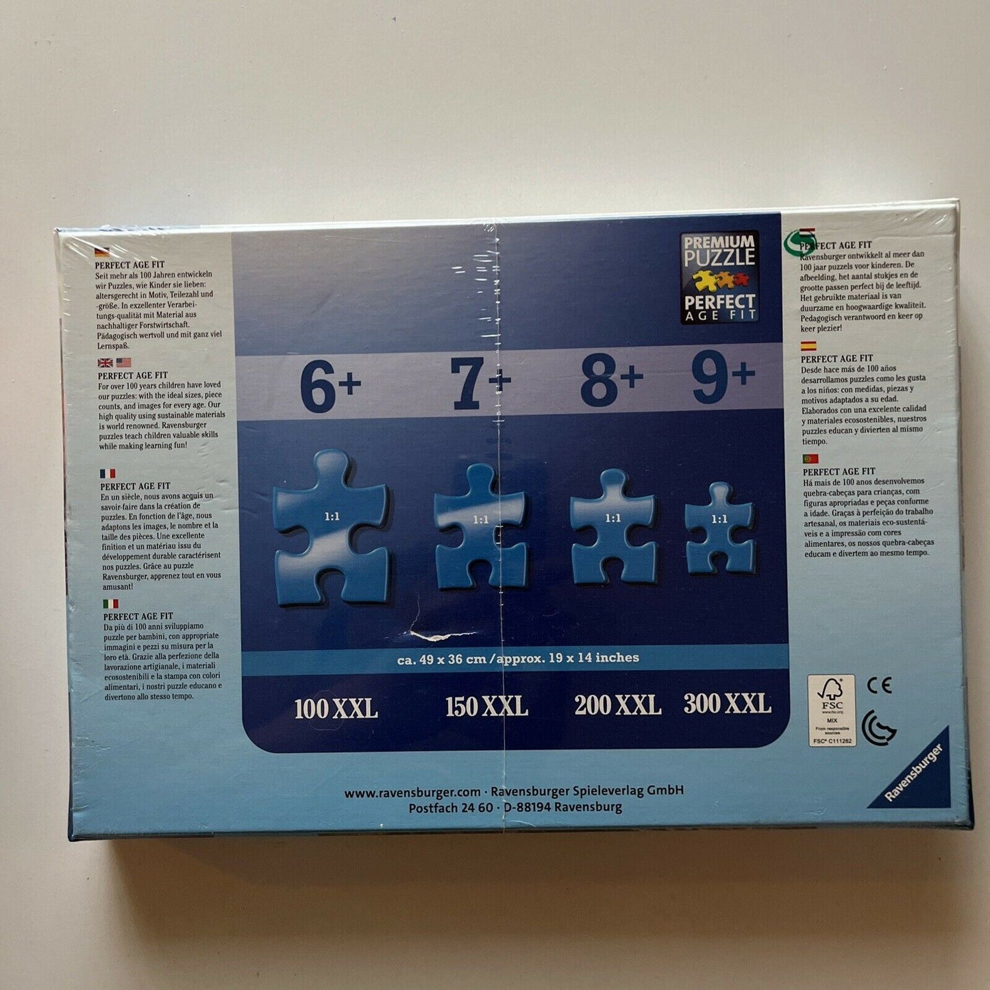 *New Sealed* Ravensburger Puzzle 100pc Rushing River Horses 0403-1