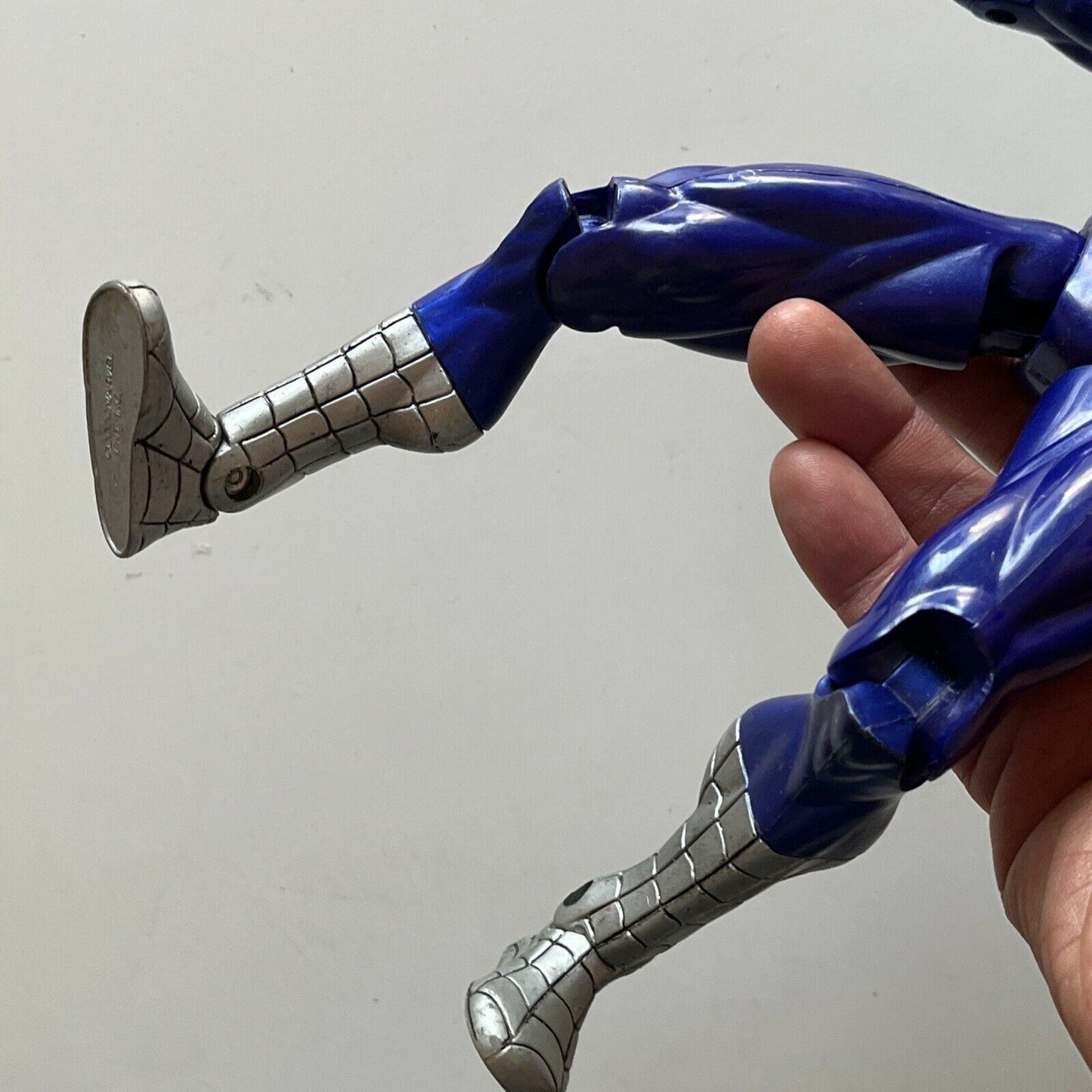 Spider Man Blue Silver Action Figure 11"  Marvel 2000