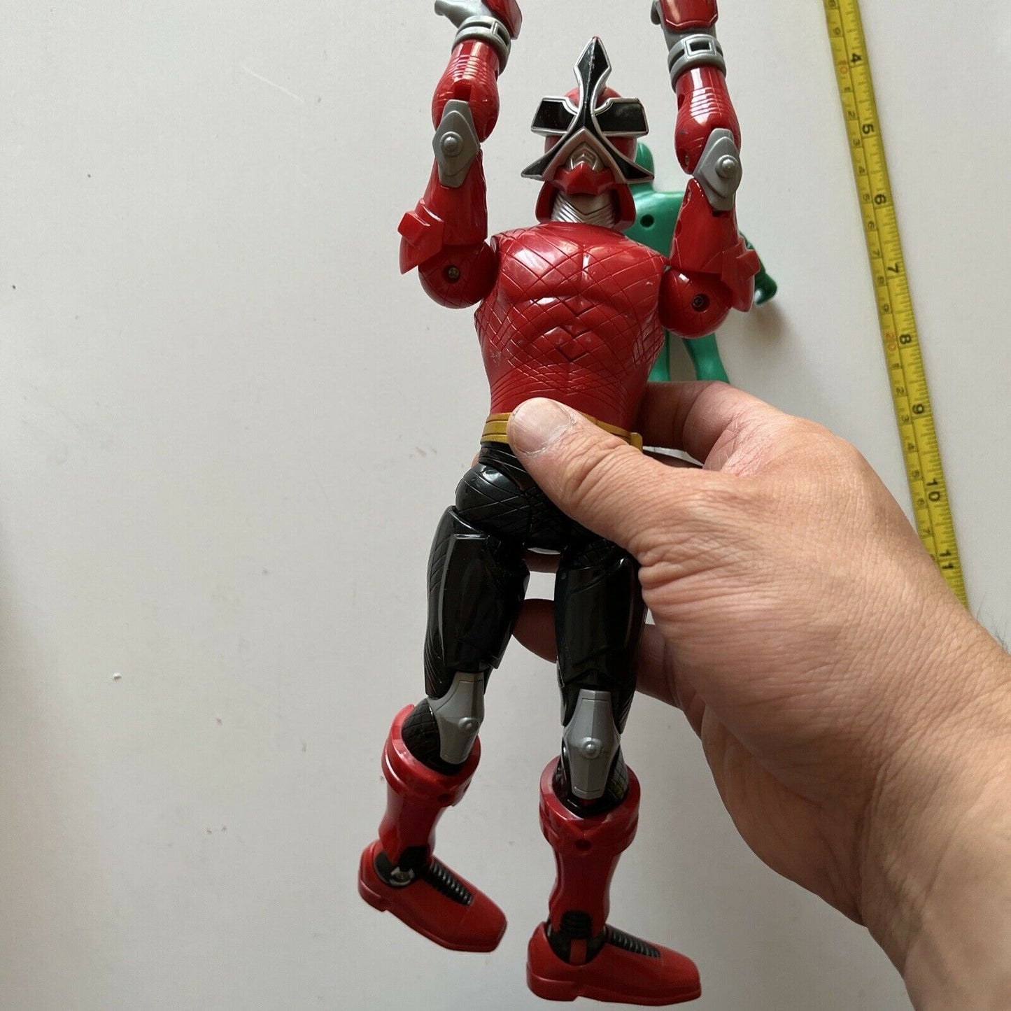 2010 Bandai Power Rangers Samurai Force Red Samurai Ranger 10" Action Figure Toy
