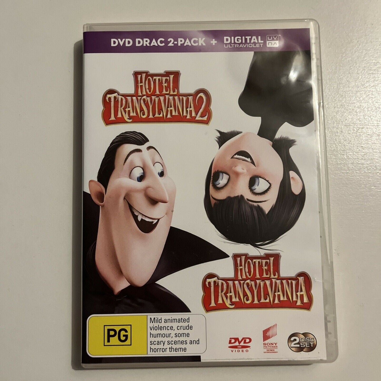 Hotel Transylvania / Hotel Transylvania 2 (DVD, 2016, 2-Disc Set) Region 4&2