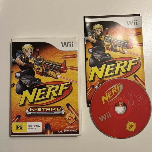 Nerf N-Strike for Nintendo Wii/Wii U - AUS PAL with Manual