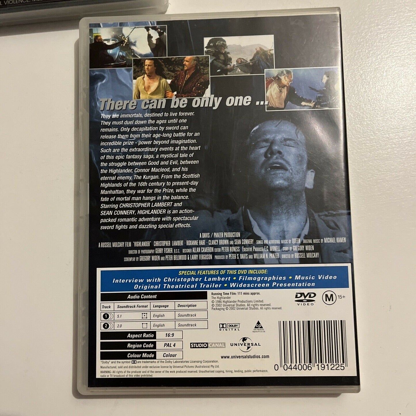 Highlander I / Highlander II / Highlander End Game (DVD) Sean Connery. Region 4
