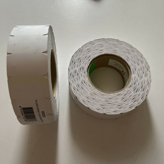 2x Swing Tags White 49mm x 29mm 2000 Pack