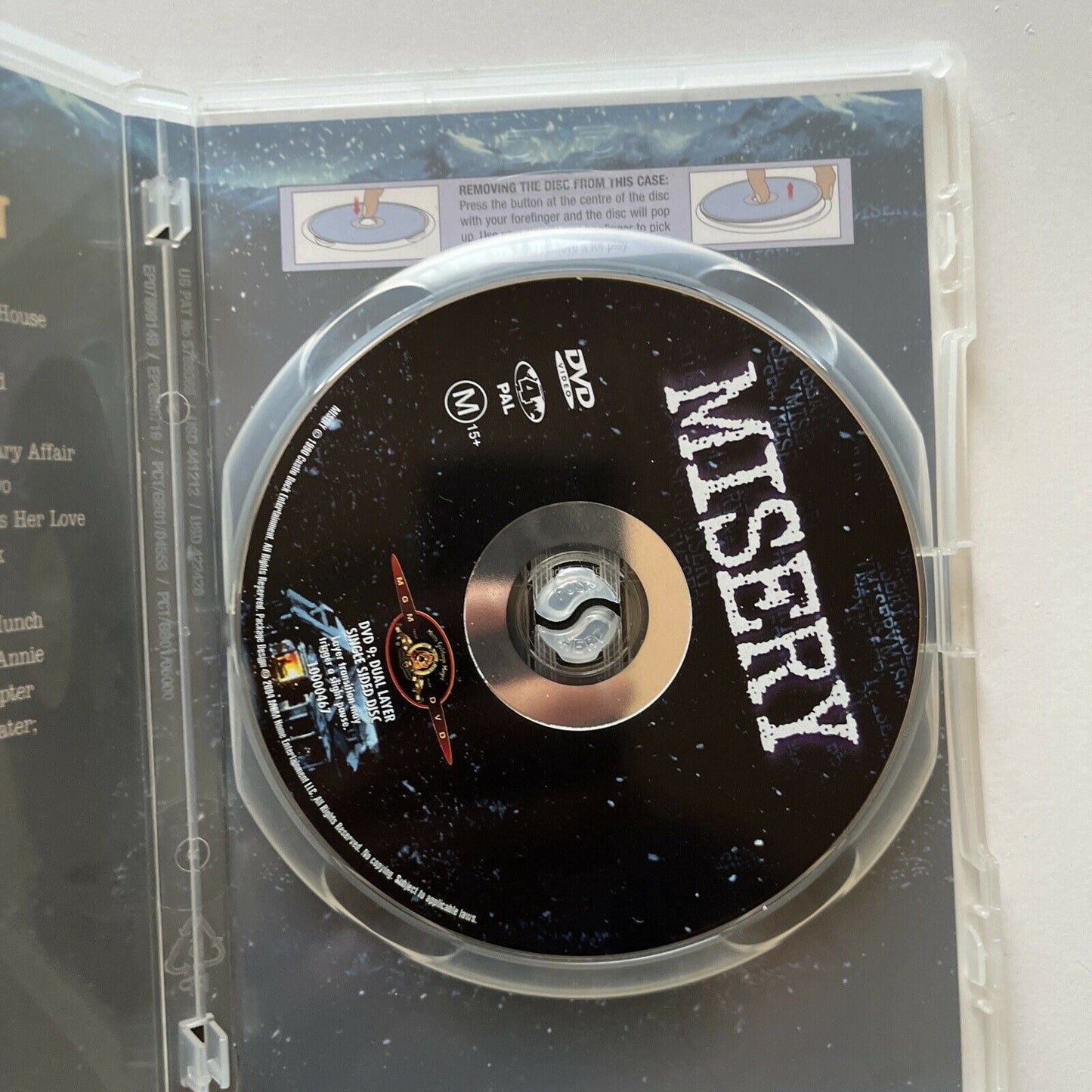 Misery (DVD, 1990) James Caan, Kathy Bates. Steven King. Region 4