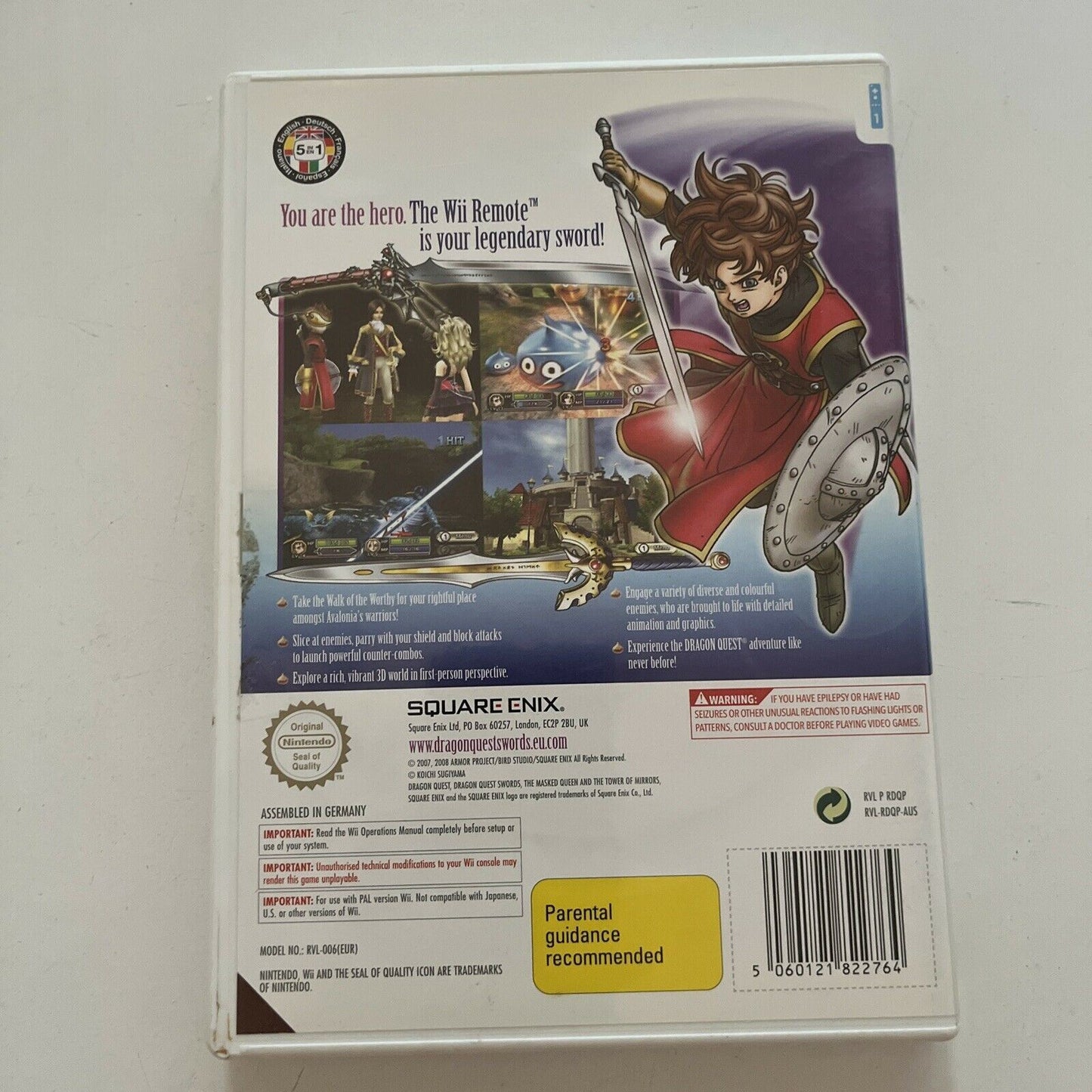 Dragon Quest Swords: The Masked Queen & The Tower Of Mirrors - Nintendo Wii PAL