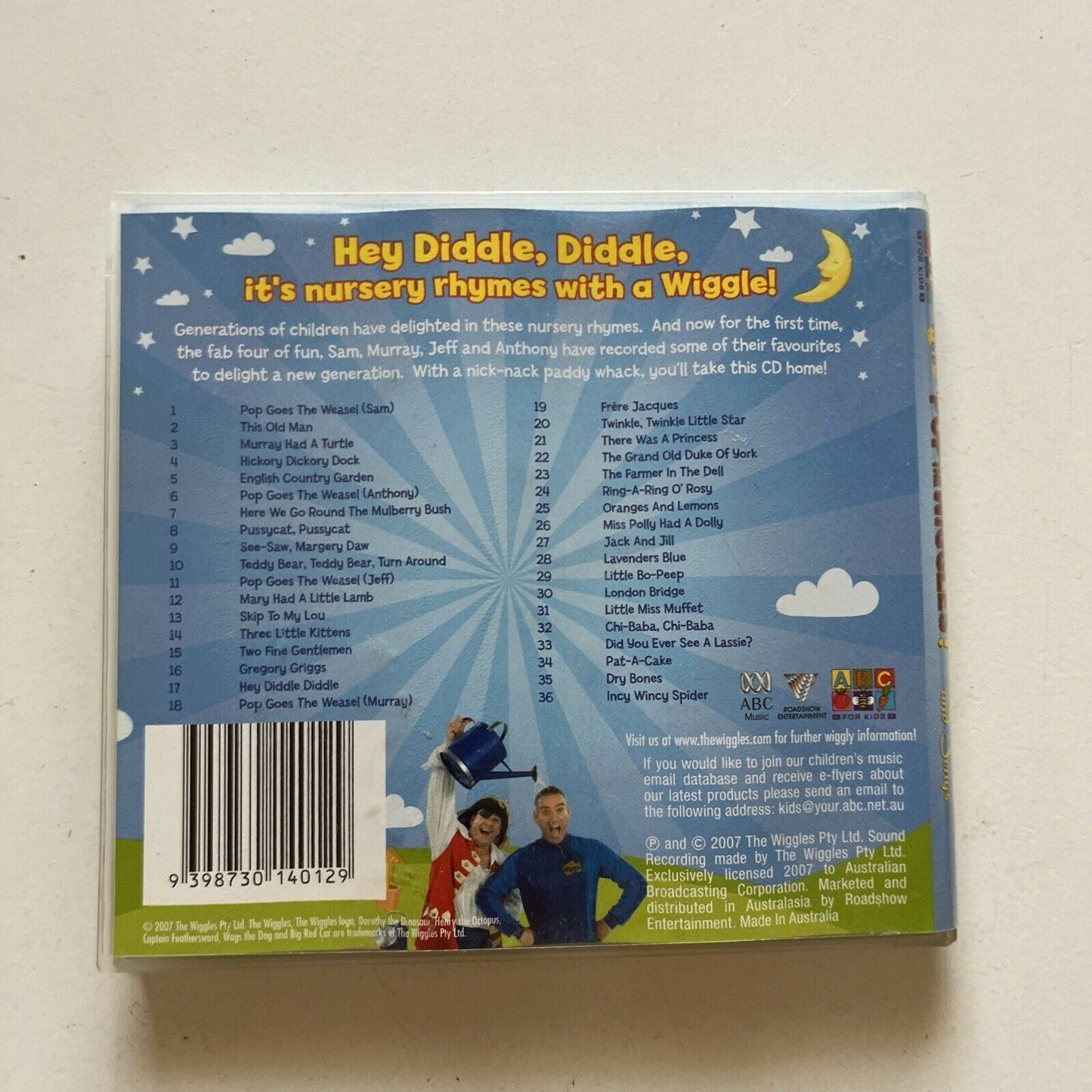 The Wiggles - Pop Go the Wiggles! Nursery Rhymes & Songs (CD, 2007)