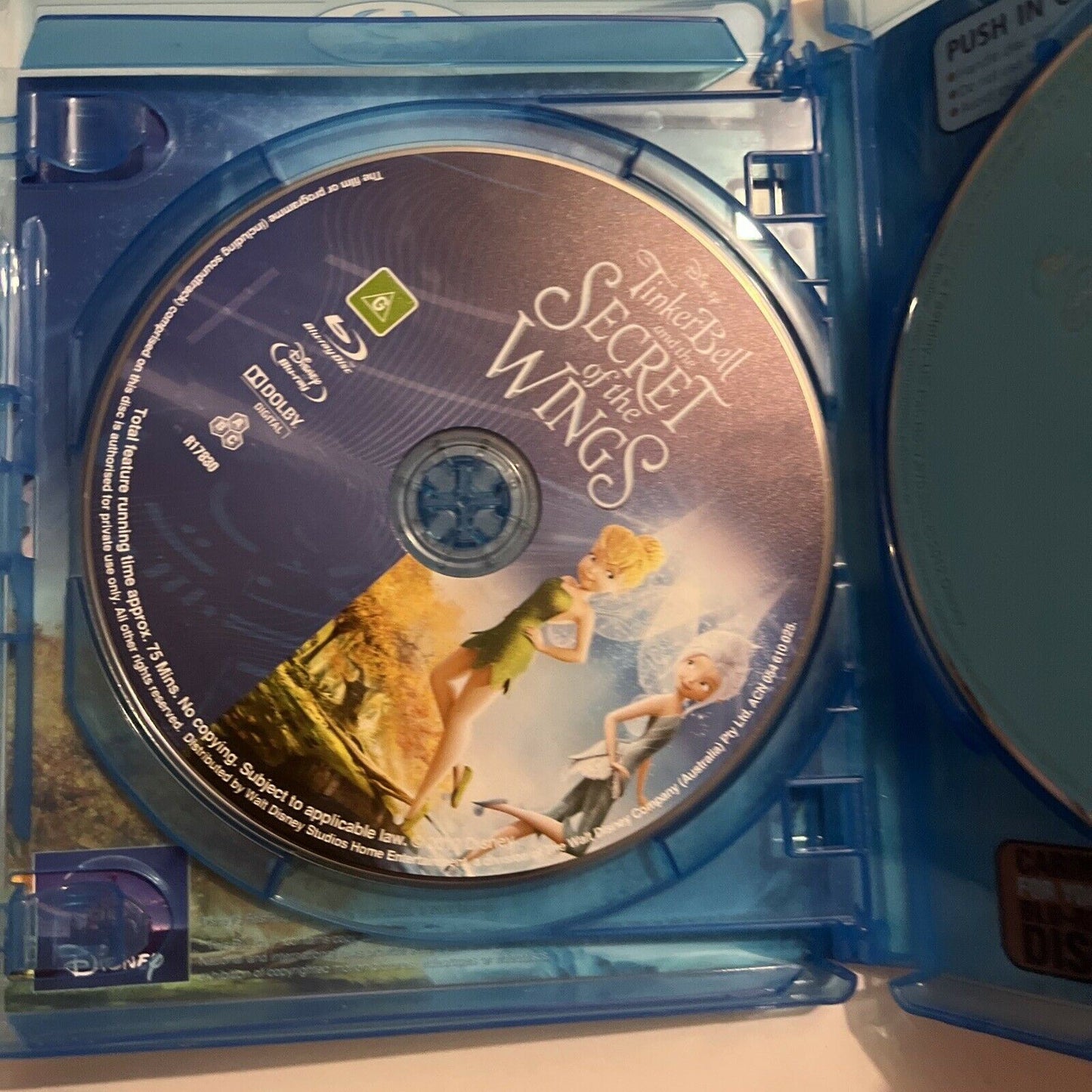 Tinkerbell And The Secret Of The Wings (Bluray + DVD, 2012, 2-Disc)