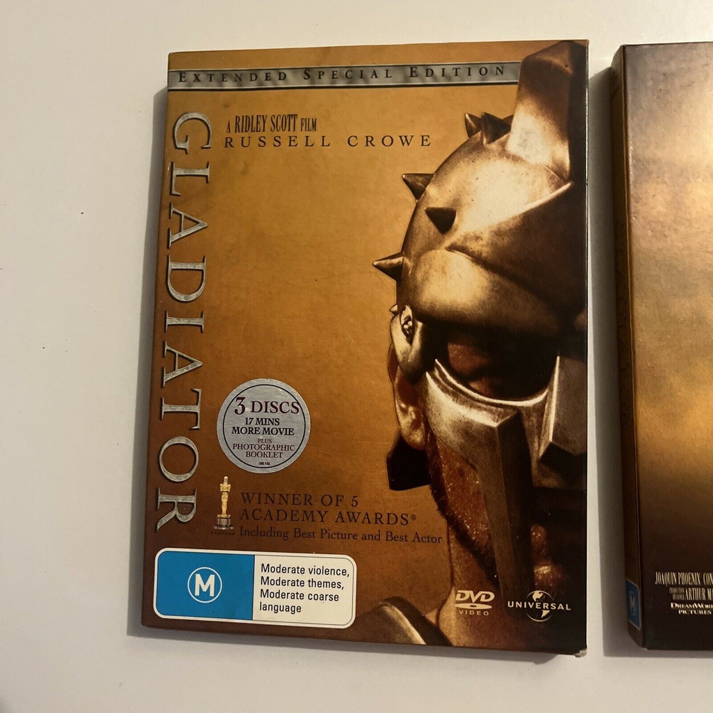 Gladiator - Extended Special Edition (DVD, 2000, 3-Disc) Region 4&2