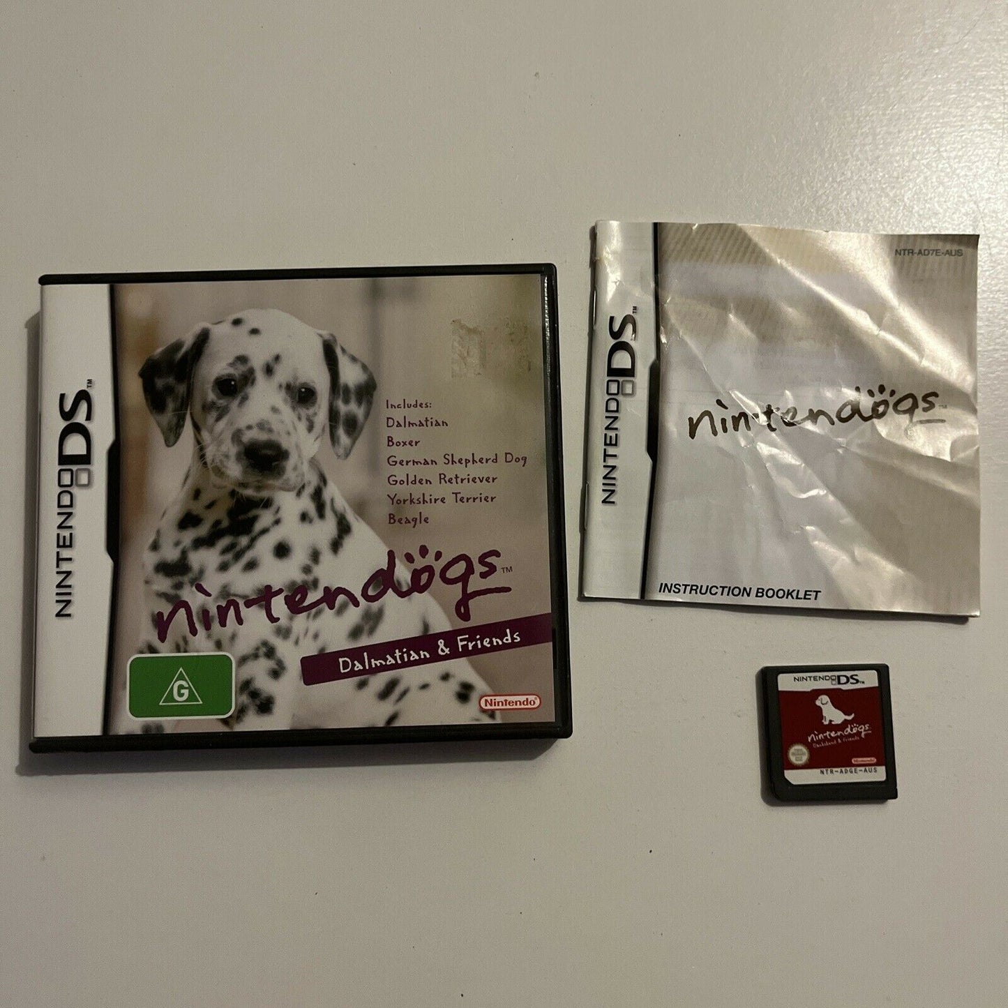 Nintendogs Dalmatian and Friends Nintendo DS 2DS 3DS Game *Complete With Manual*