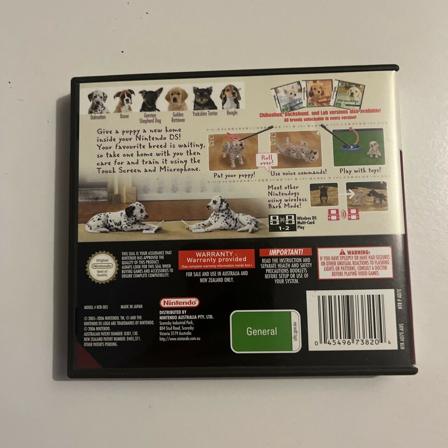 Nintendogs Dalmatian and Friends Nintendo DS 2DS 3DS Game *Complete With Manual*