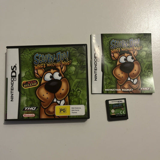 Scooby-Doo Who's Watching Who? NINTENDO DS Game With Manual