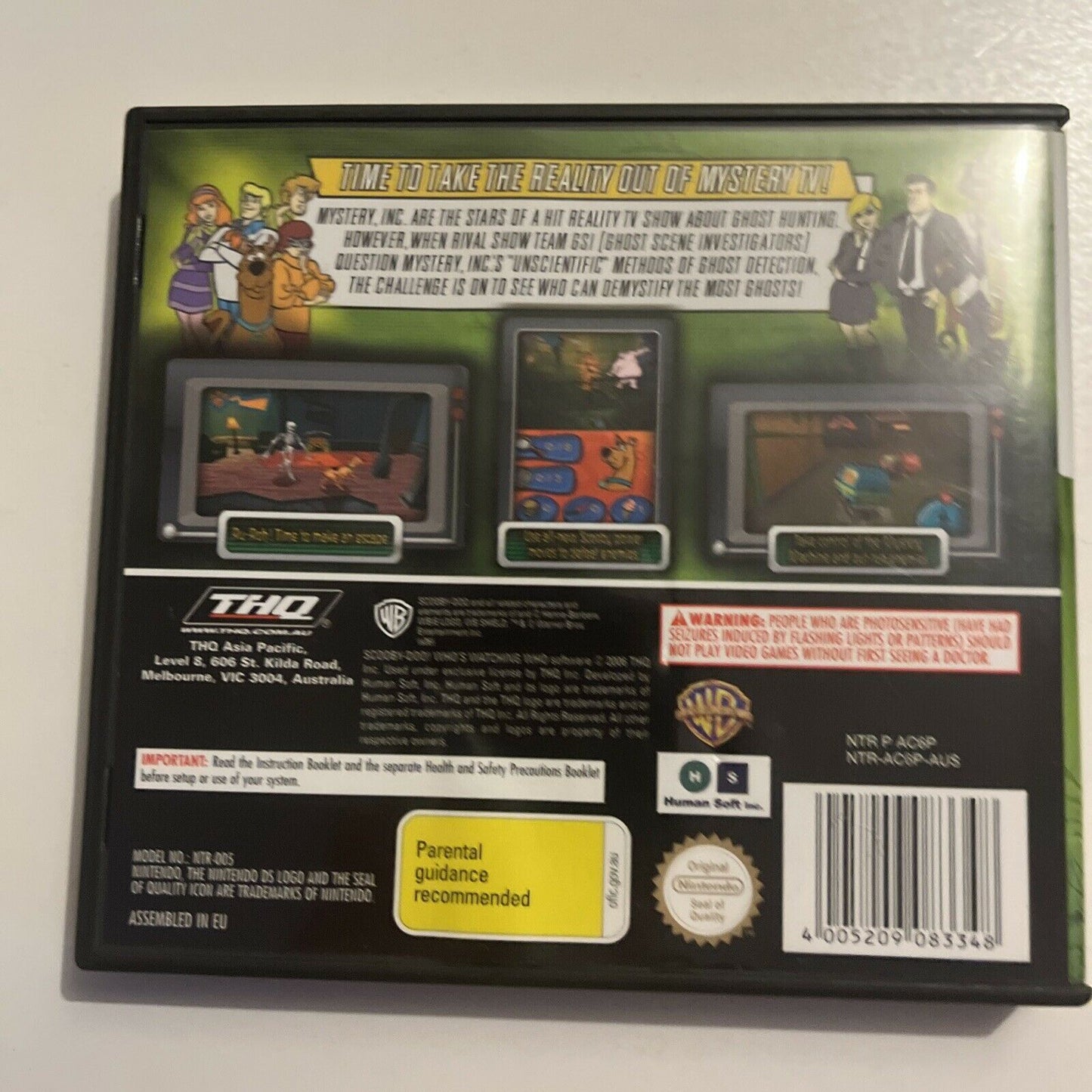 Scooby-Doo Who's Watching Who? NINTENDO DS Game With Manual