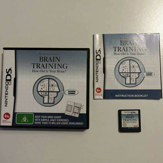 Dr Kawashima's BRAIN TRAINING - Nintendo DS inc Manual