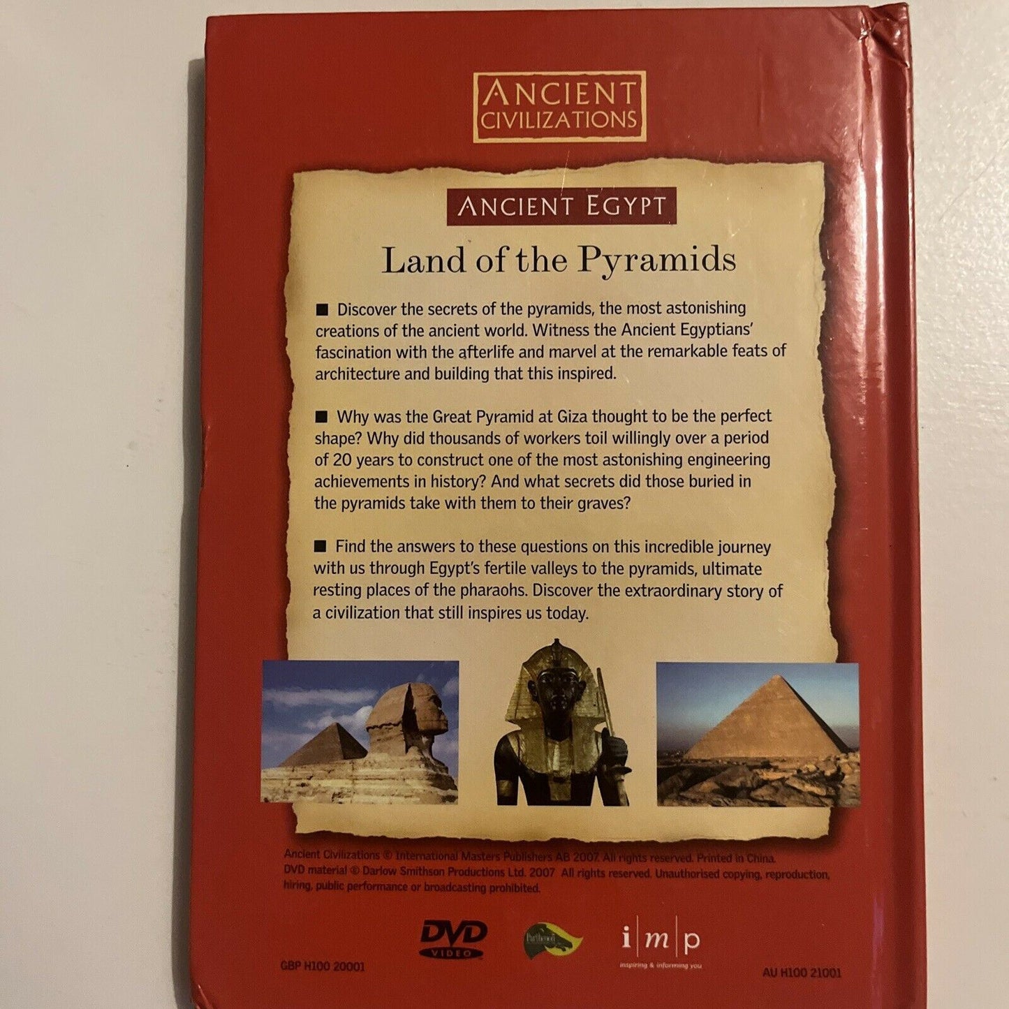 Land Of The Pyramids - Discover The Secrets Of Ancient Egypt (DVD + Book, 2007)