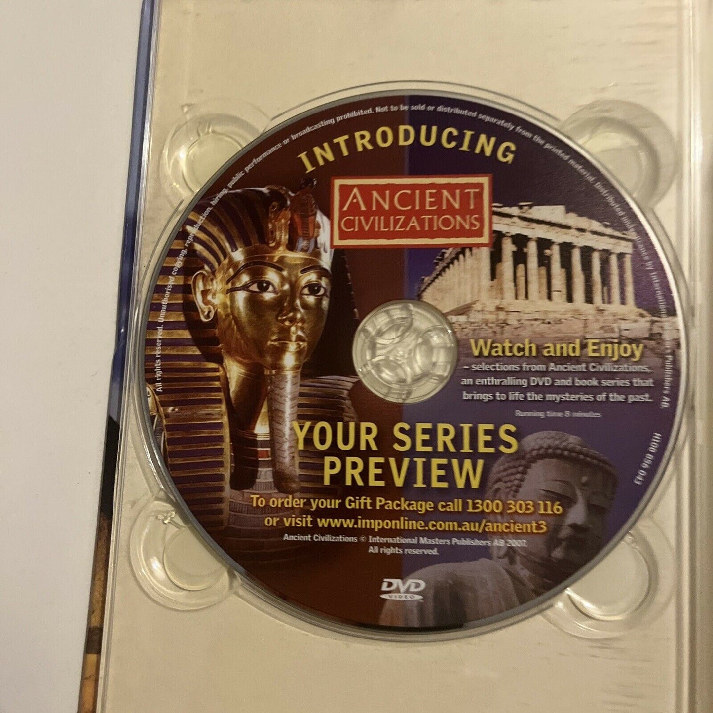 Land Of The Pyramids - Discover The Secrets Of Ancient Egypt (DVD + Book, 2007)