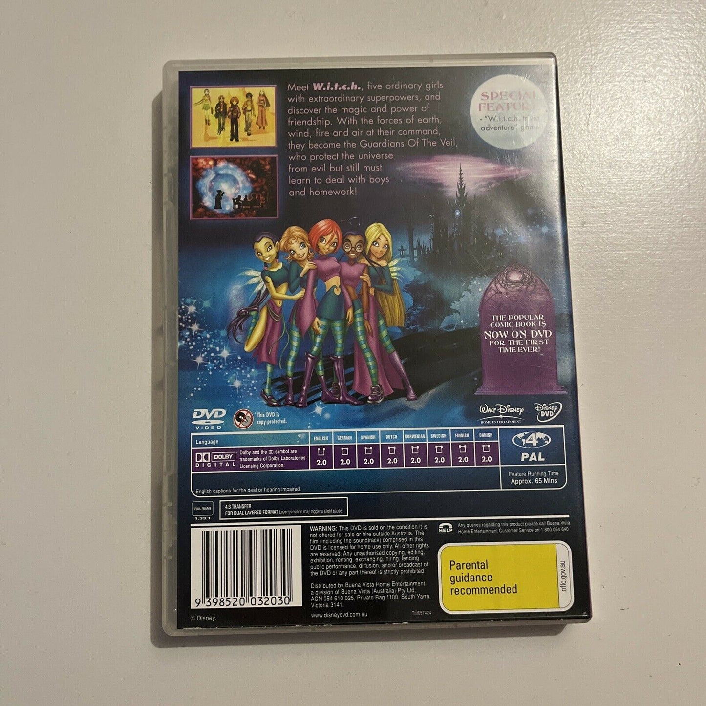 W.I.T.C.H. : Volume 1  (DVD, 2006) Region 4