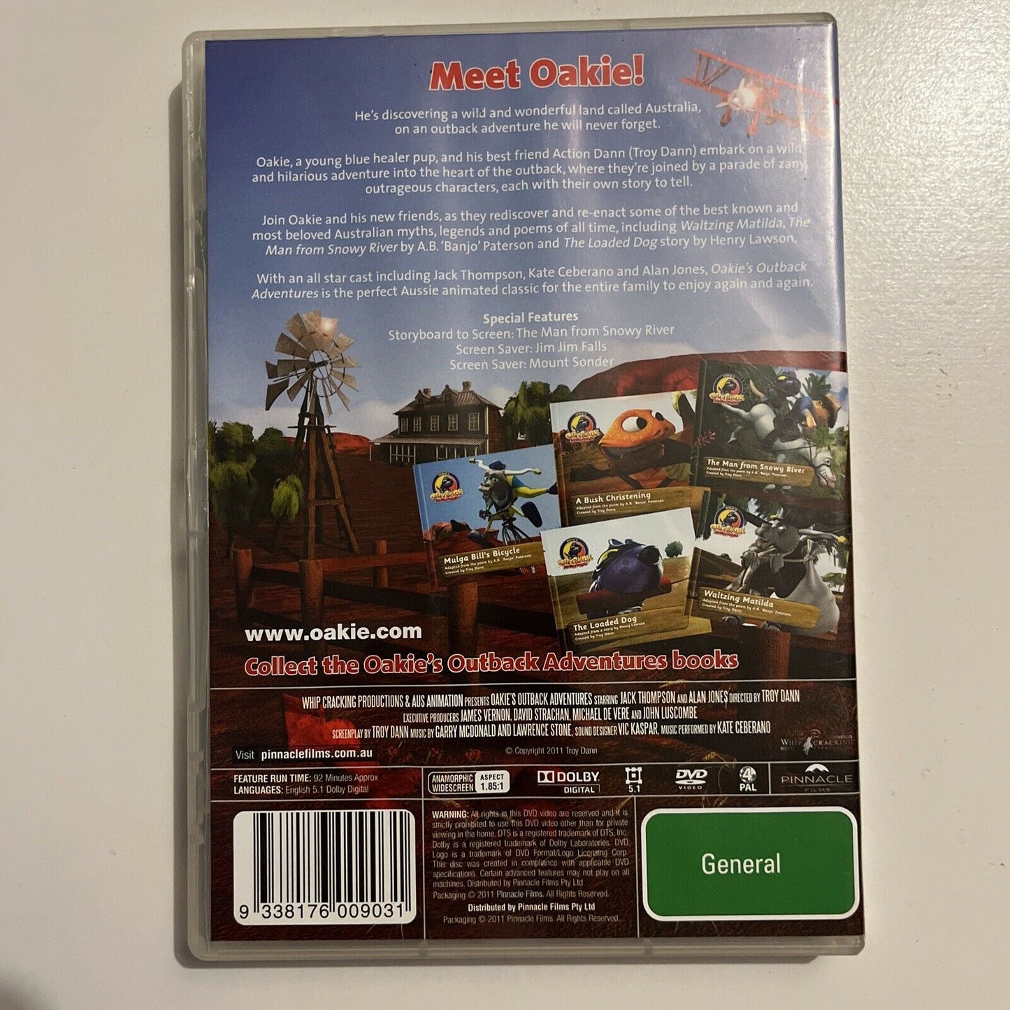 Oakie's Outback Adventures (DVD, 2011)  Alan Jones, Jack Thompson Region 4