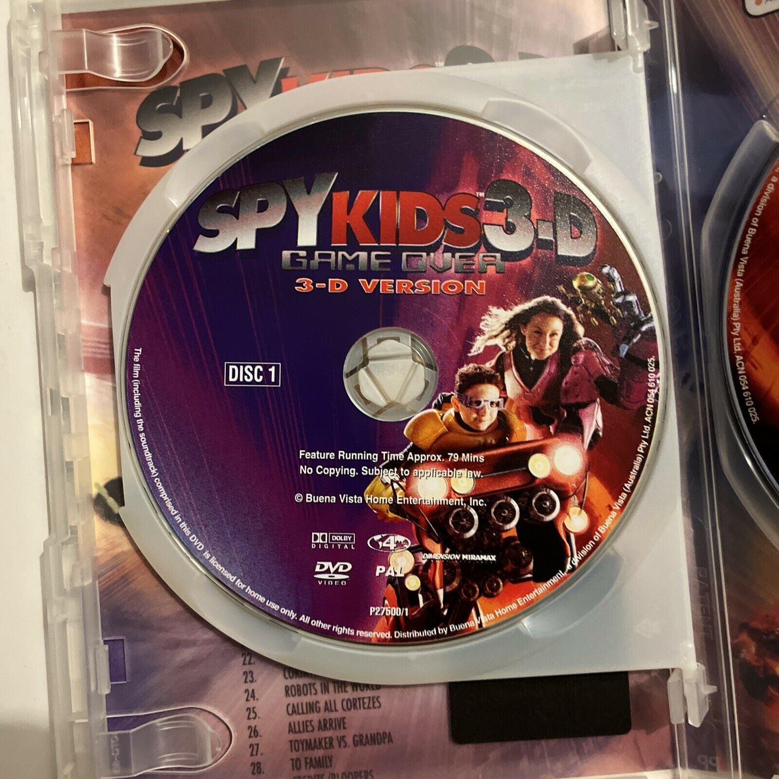 Spy Kids 3D - Game Over (DVD, 2004, 2-Disc) Antonio Banderas Region 4 ...