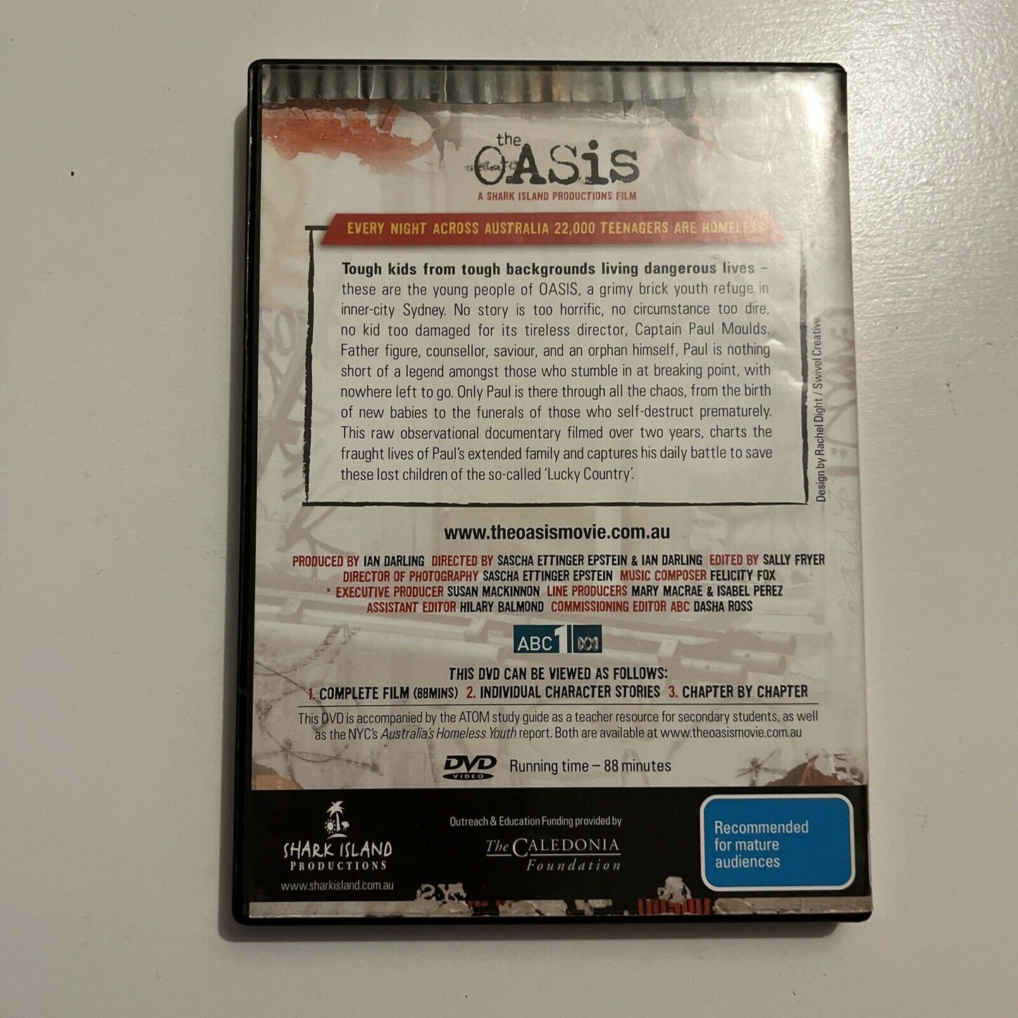 The Oasis (DVD, 2008) Homeless Documentary. All Regions
