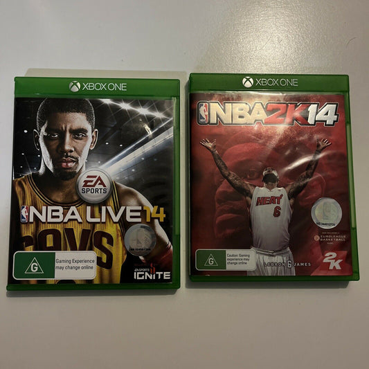 NBA 2K14 & NBA Live 14 Microsoft XBOX ONE Lebron James & Kyrie Irving