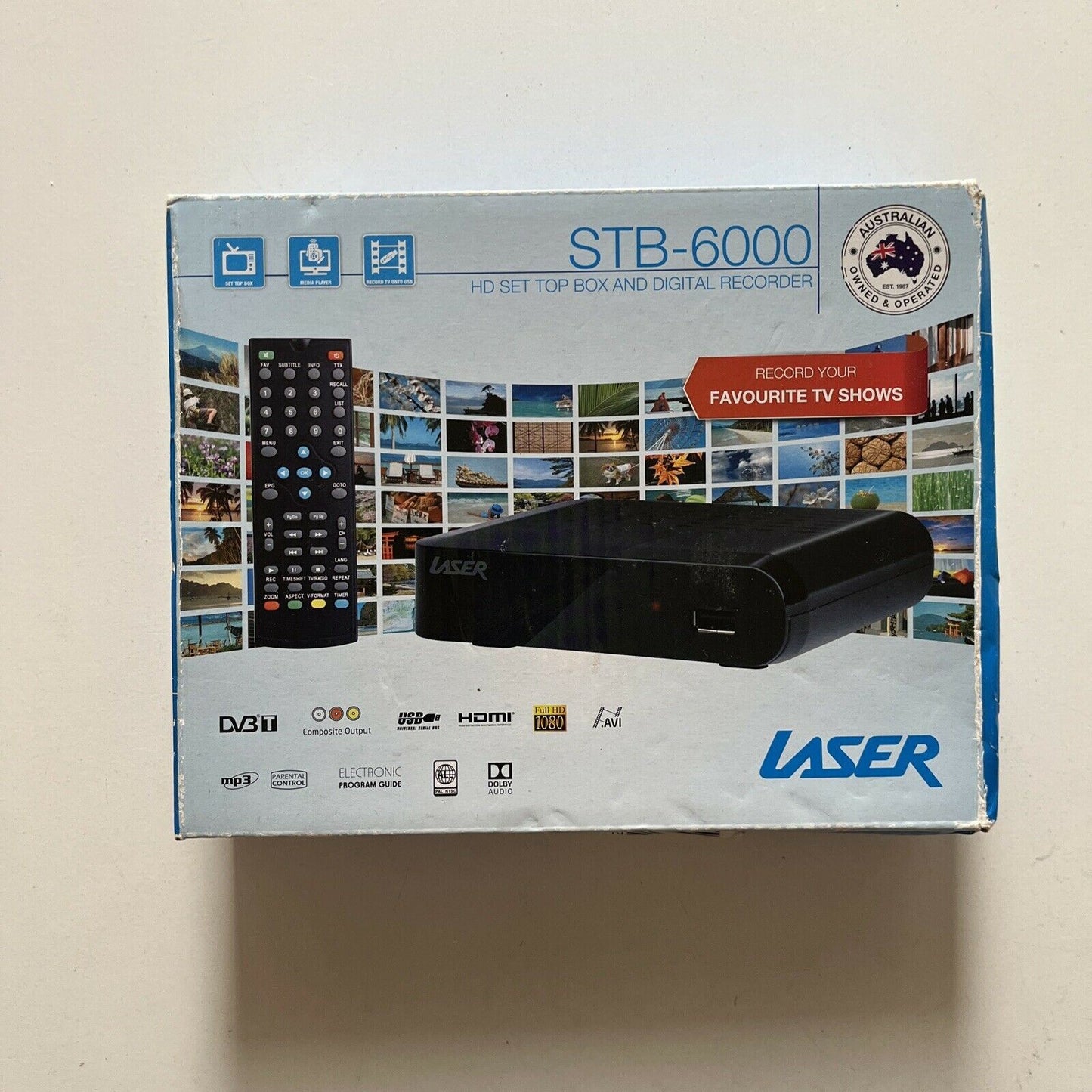 *New* Laser STB-6000 HD Set Top Box & Digital Recorder