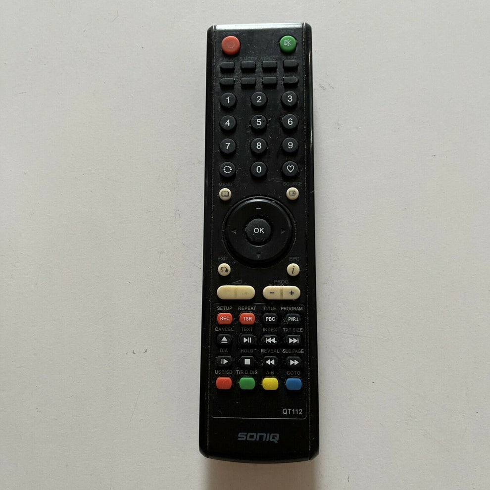 Genuine Soniq QT112 Remote Control *Missing Battery Cover* – Retro Unit