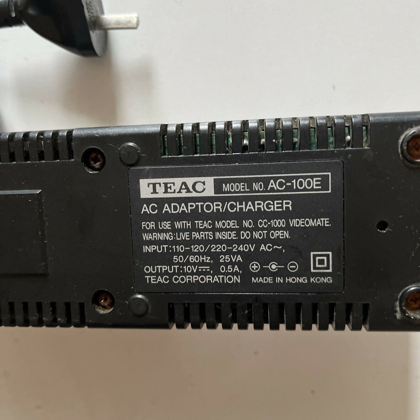 Teac Videomate AC-100E AC Adapter Charger for Teac Video Camcorder
