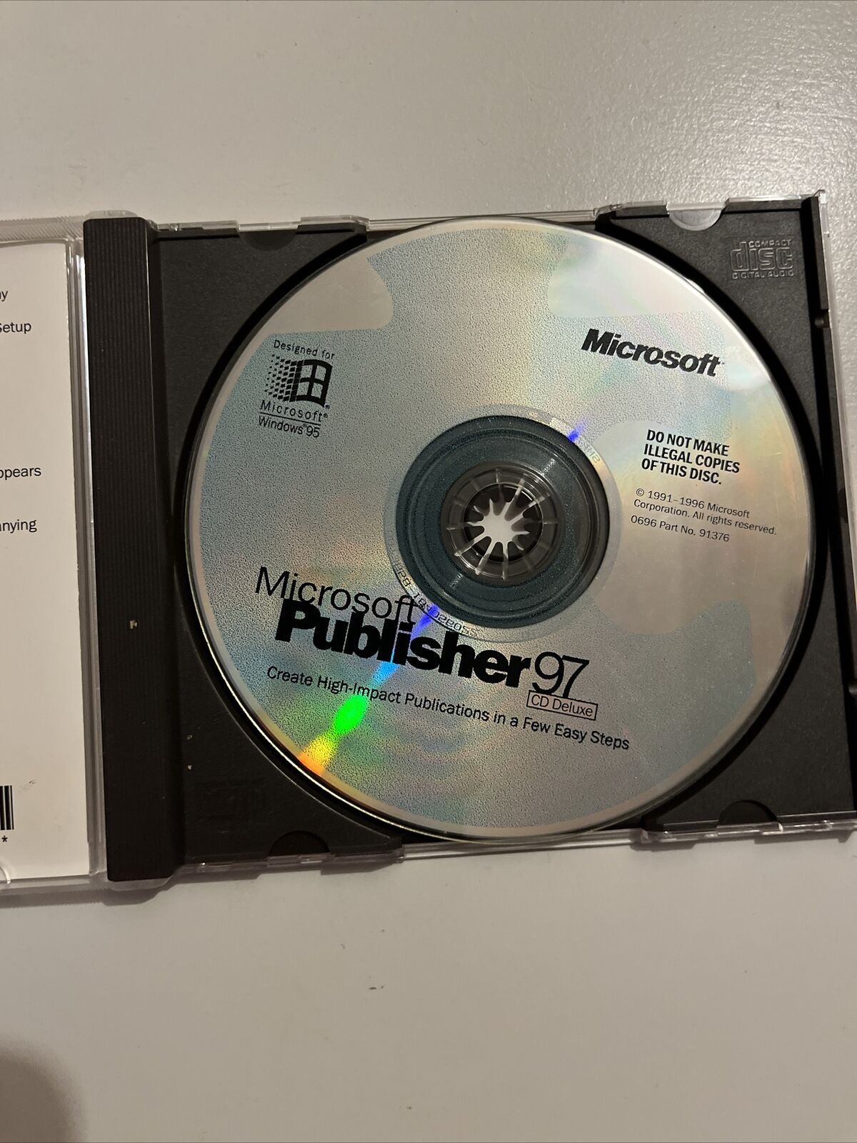 Microsoft Publisher 97 PC CDROM For Windows 95