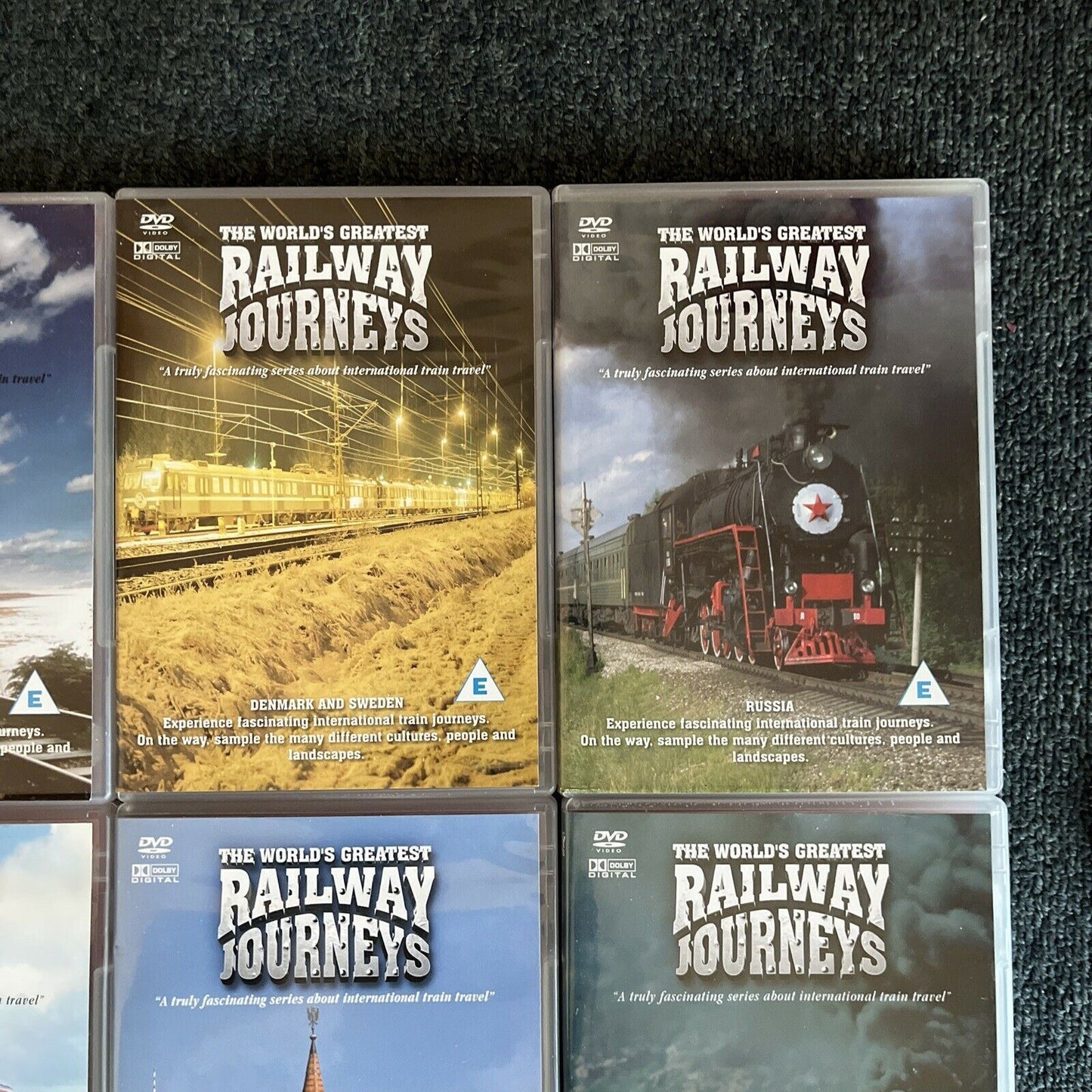 11x The World's Greatest Railway Journeys DVDs All Regions Finland, England....