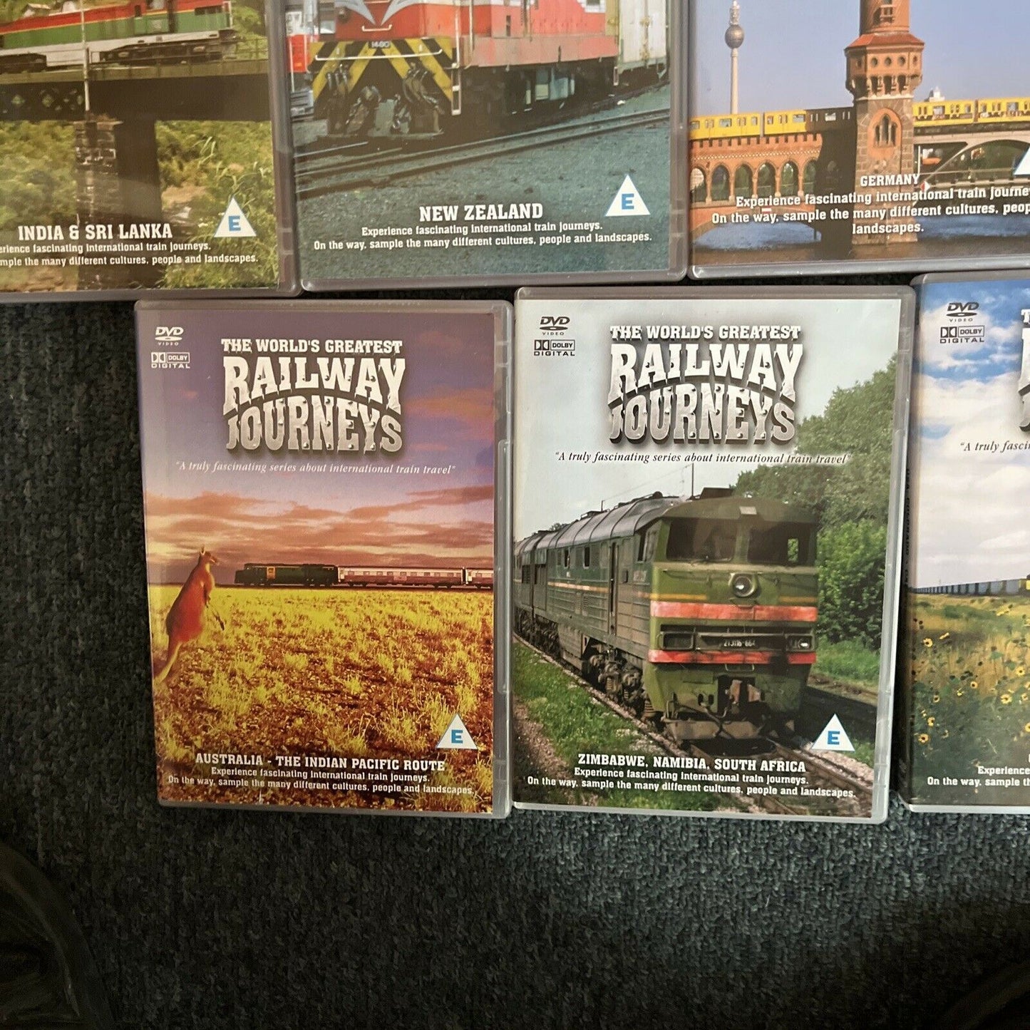 11x The World's Greatest Railway Journeys DVDs All Regions Finland, England....
