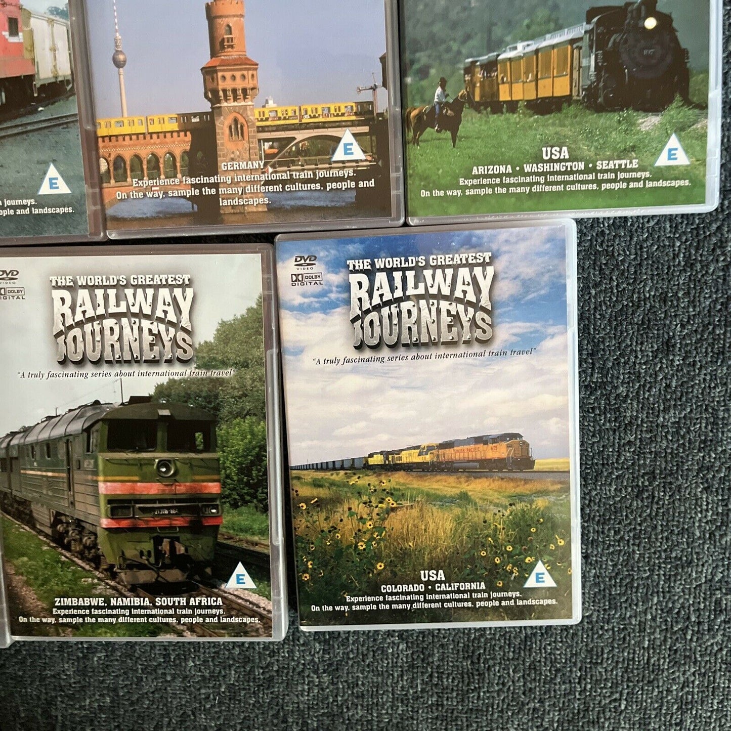 11x The World's Greatest Railway Journeys DVDs All Regions Finland, England....