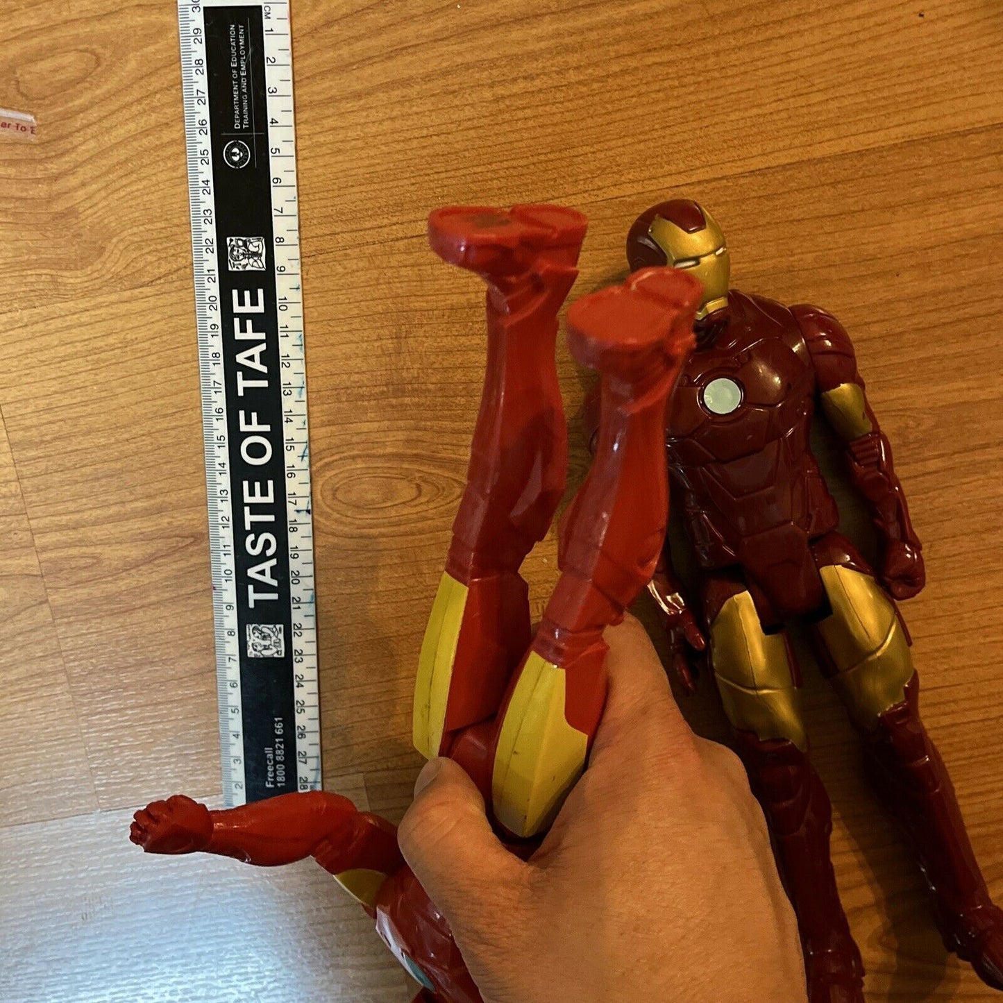 2x Iron Man 11" Action Figure Hasbro Marvel 2013 & 2014