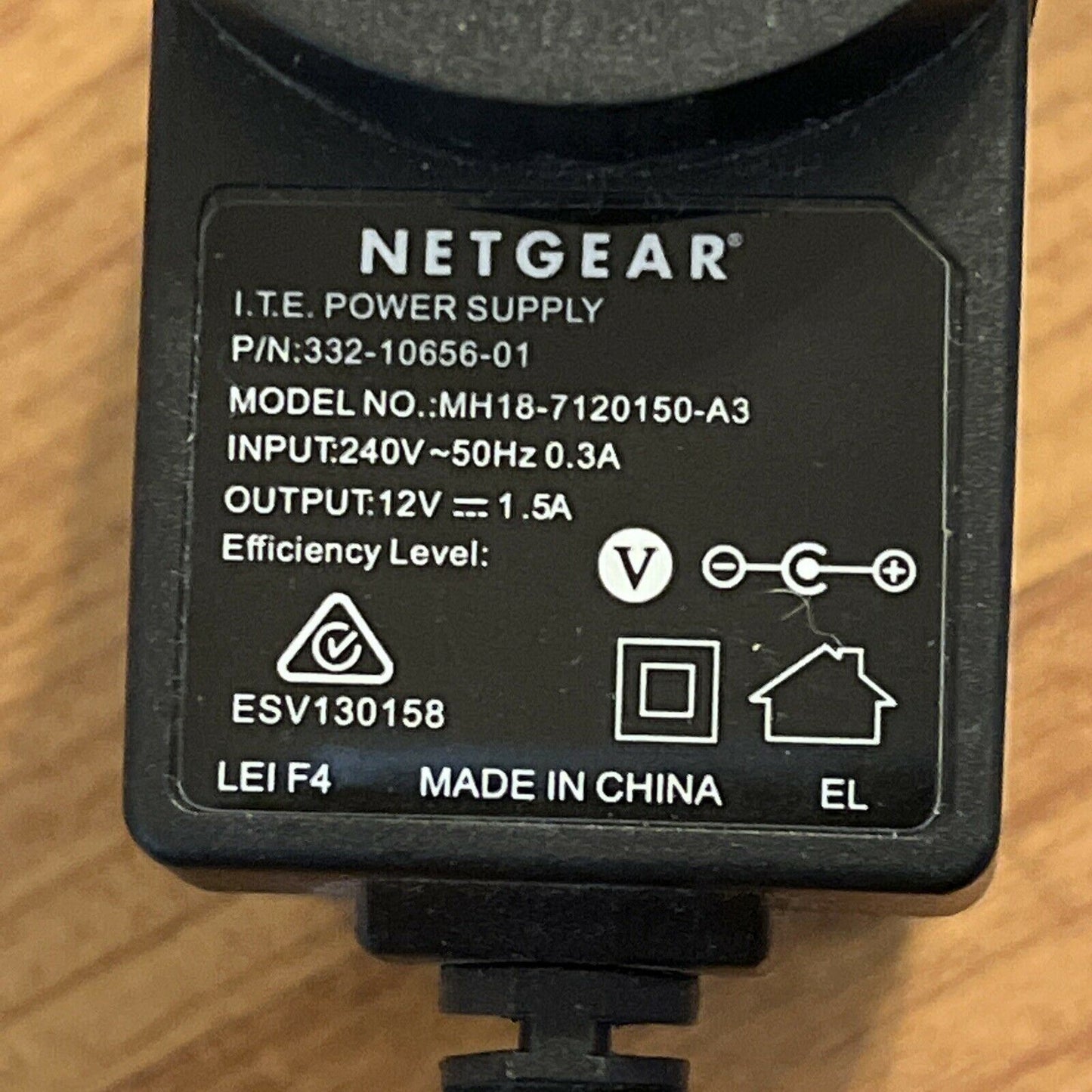 Genuine Netgear MH18-7120150-A3 Ac Adaptor 12V 1.5a
