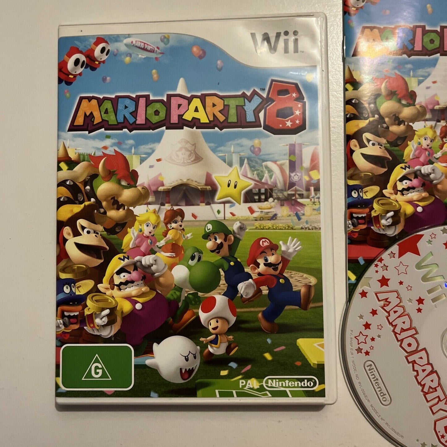 Mario Party 8 (Nintendo Wii, 2007) With Manual PAL