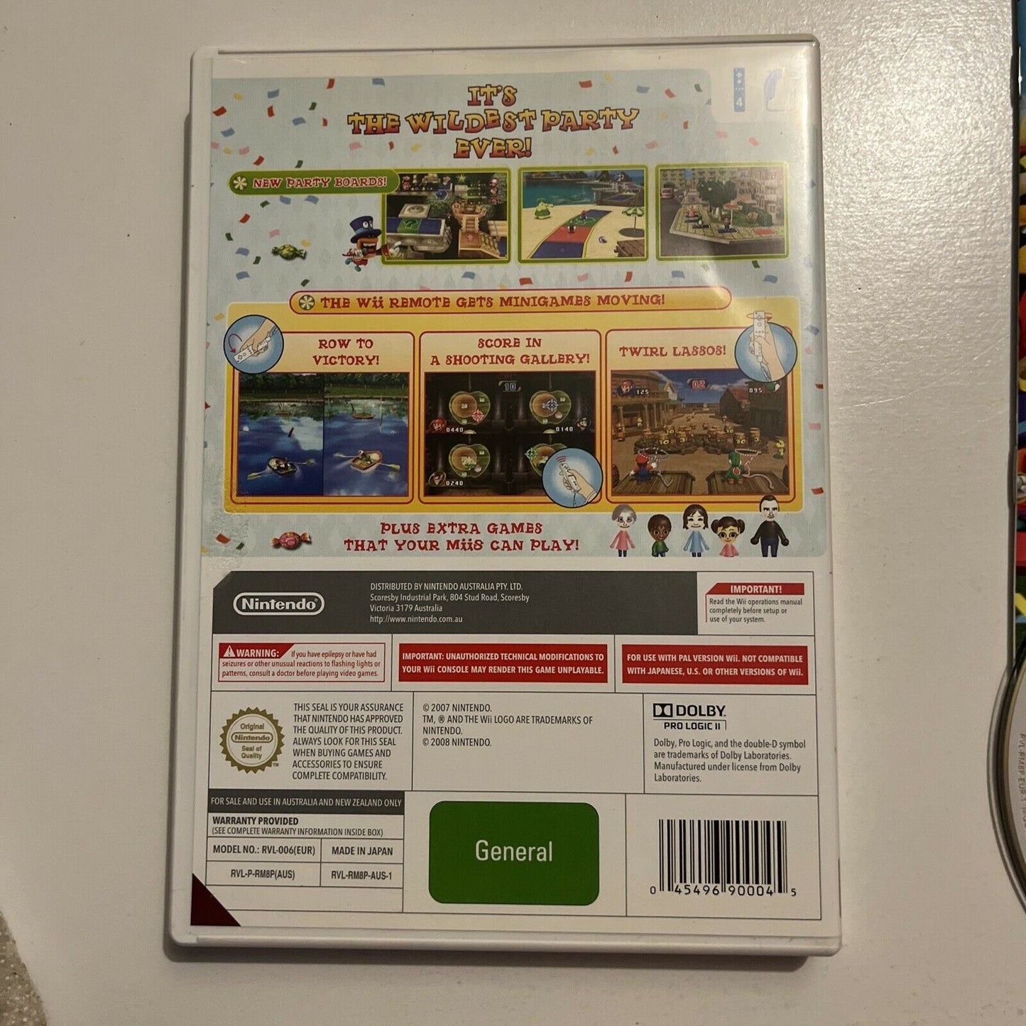 Mario Party 8 (Nintendo Wii, 2007) With Manual PAL