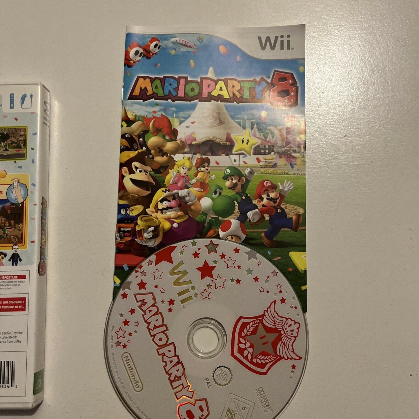 Mario Party 8 (Nintendo Wii, 2007) With Manual PAL