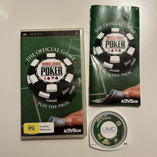 World Series of Poker - The Official Game for Sony PSP With Manual